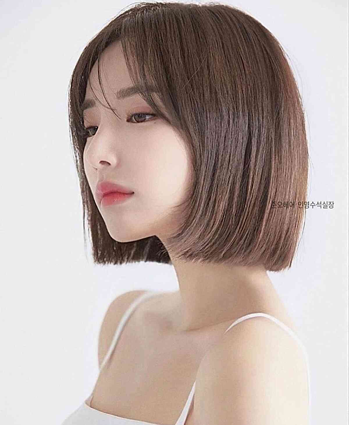 Short Haircut for Straight Hair Asian Girl