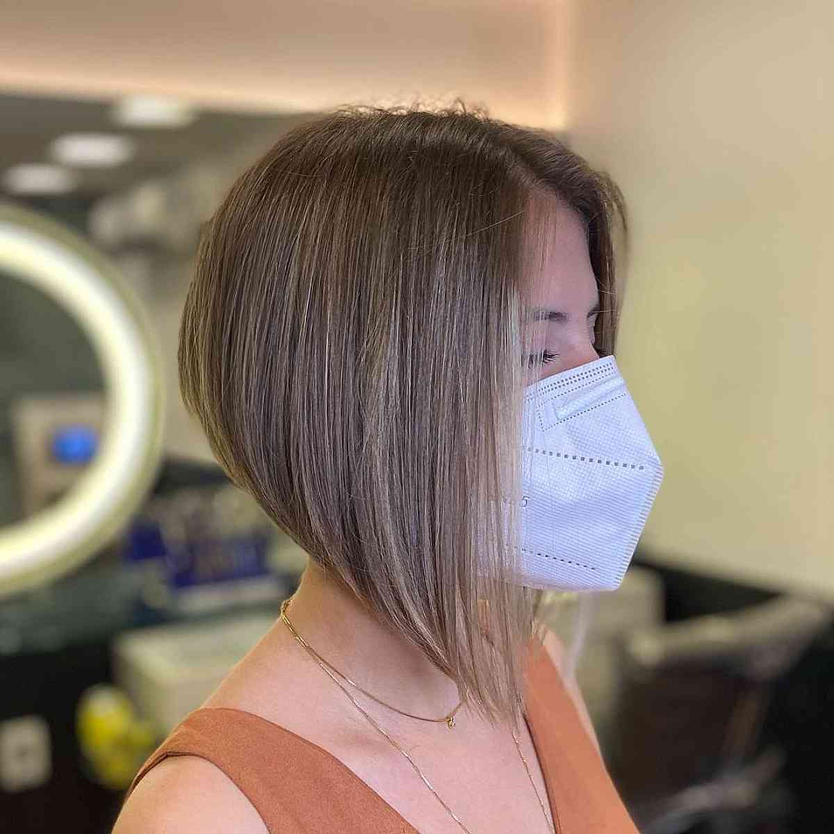 Stylish A-Line Bob Hairstyle for Ladies with Fine Hair