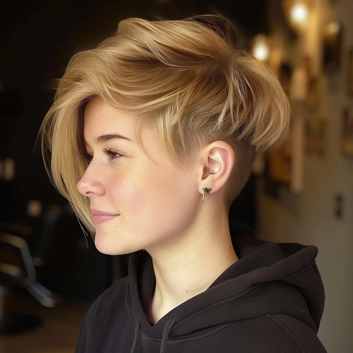 Stylish Short Asymmetrical Hairstyle