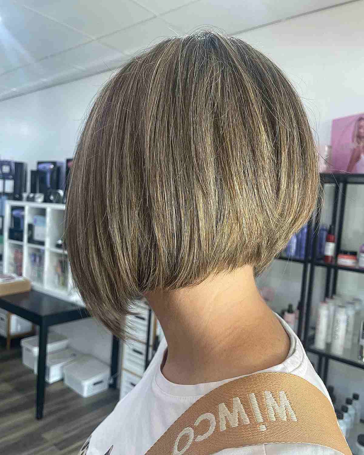 Stylish Concave Graduated Bob Cut