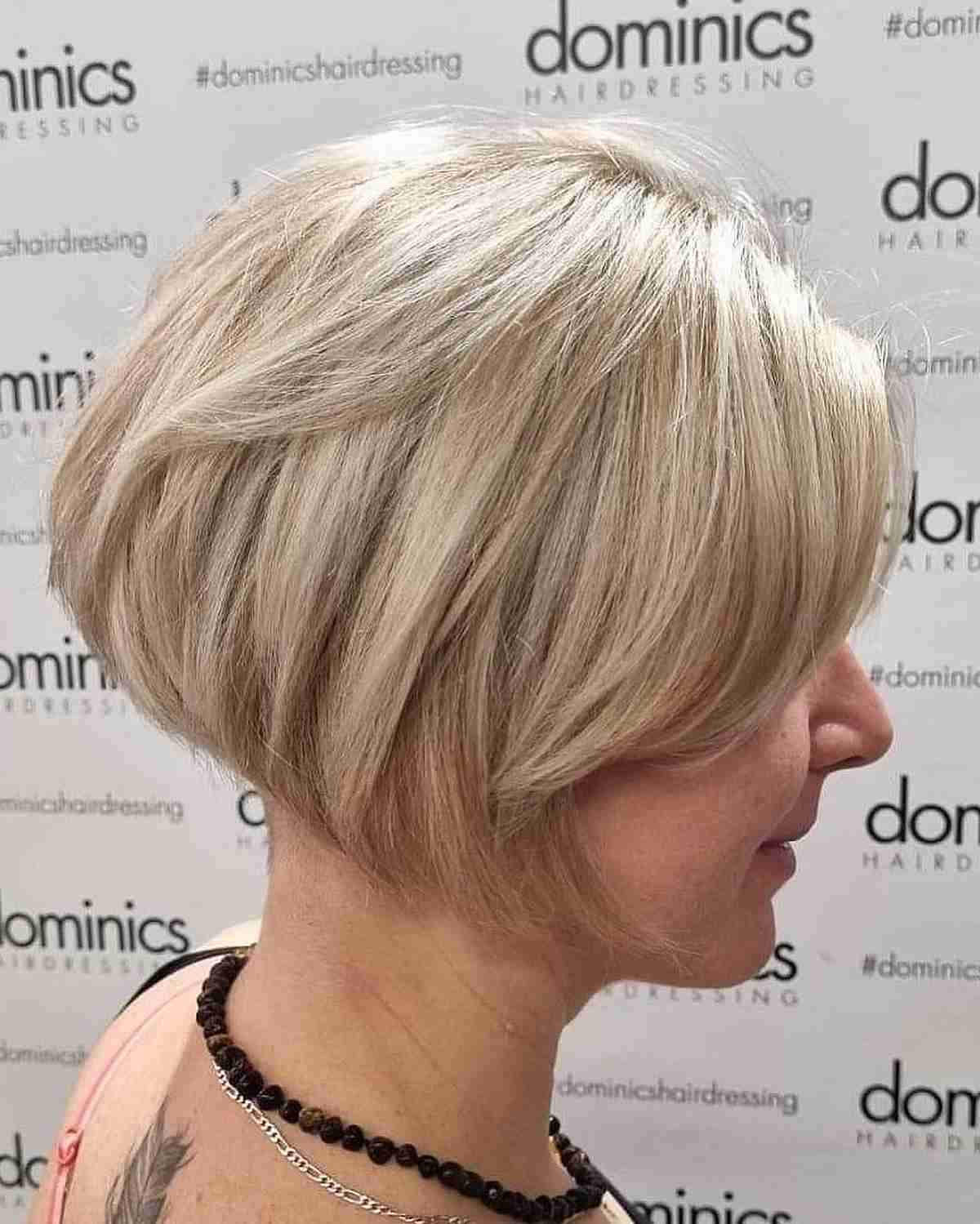 Stylish Concave Undercut Bob