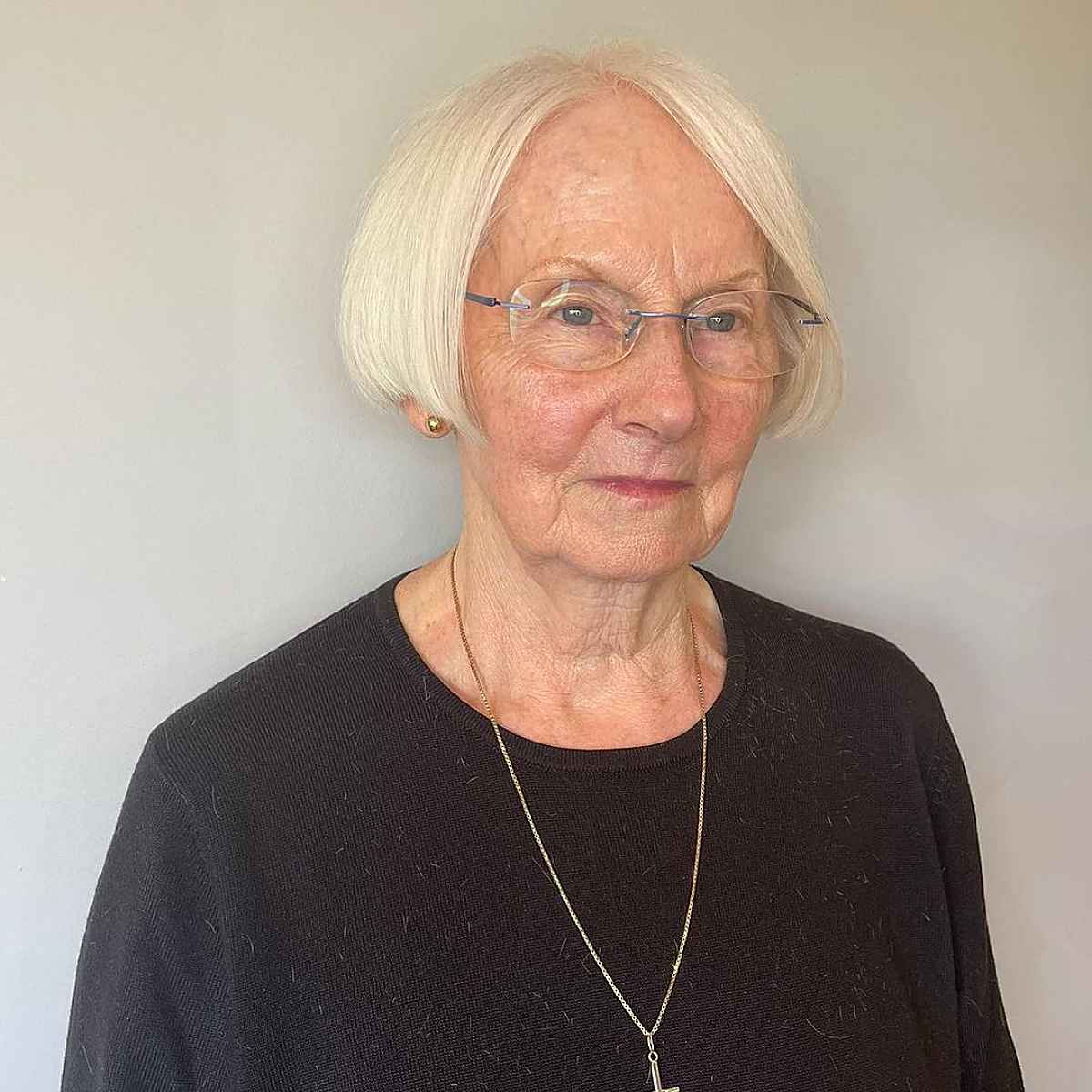 Chic Extra Short Bob for women past seventy