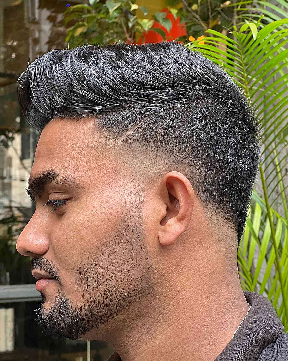 Stylish Faux Hawk Short Haircut for Men with Thick Hair