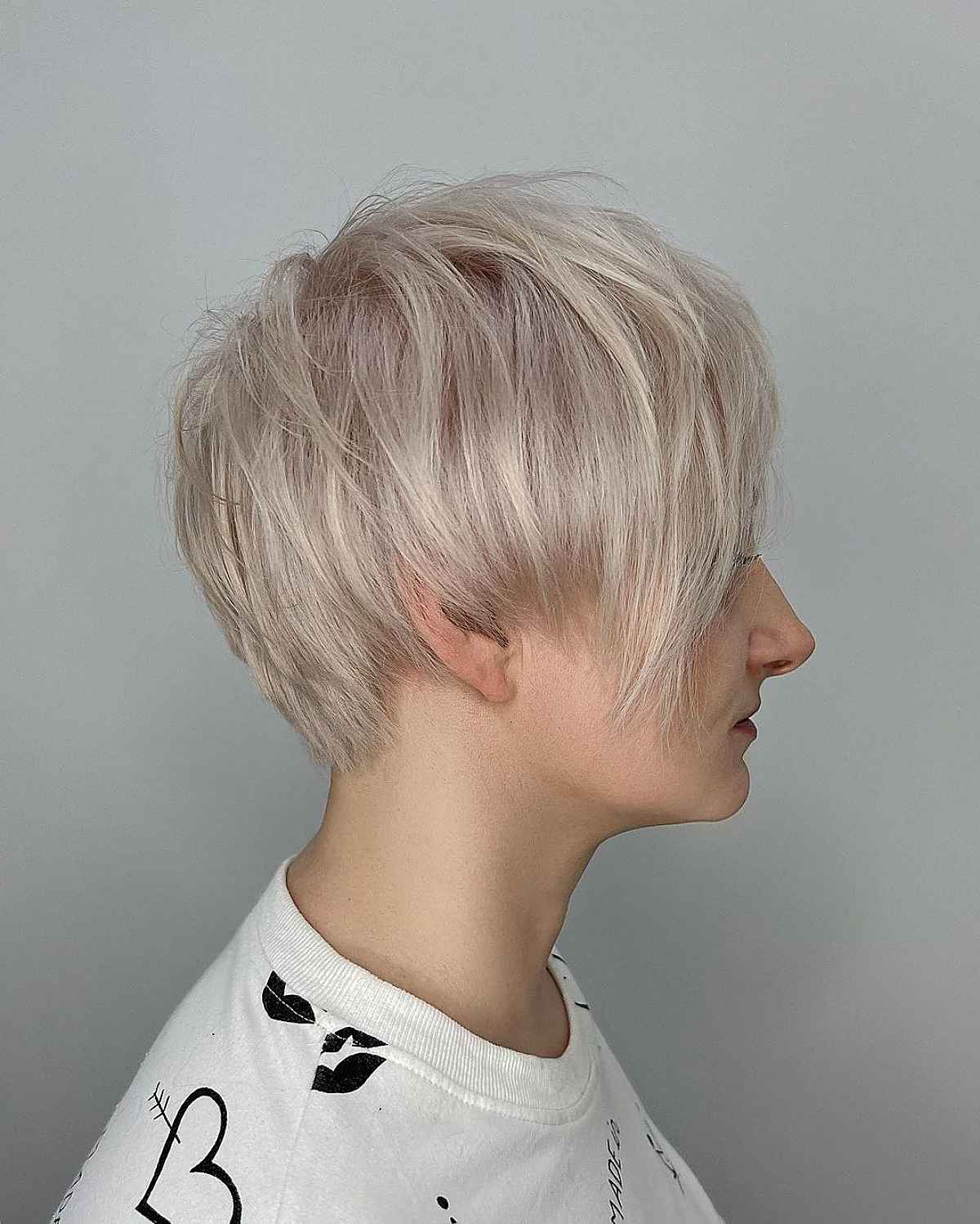 Stylish Long Layered Pixie for Fine Hair