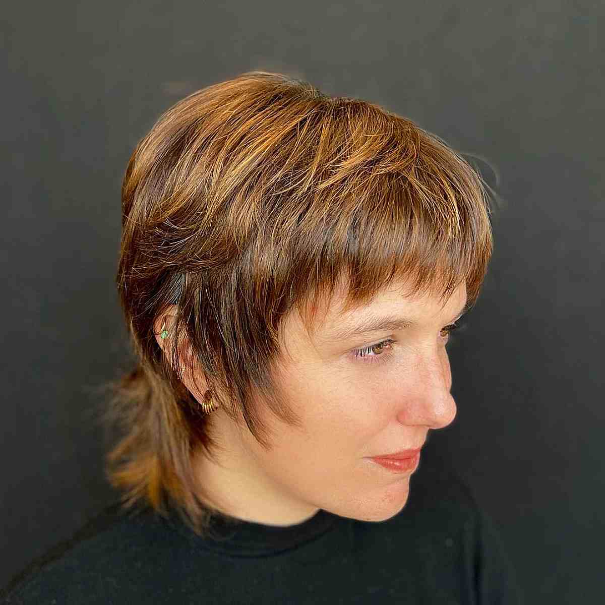 Stylish Long Pixie with Shaggy Textured Layers
