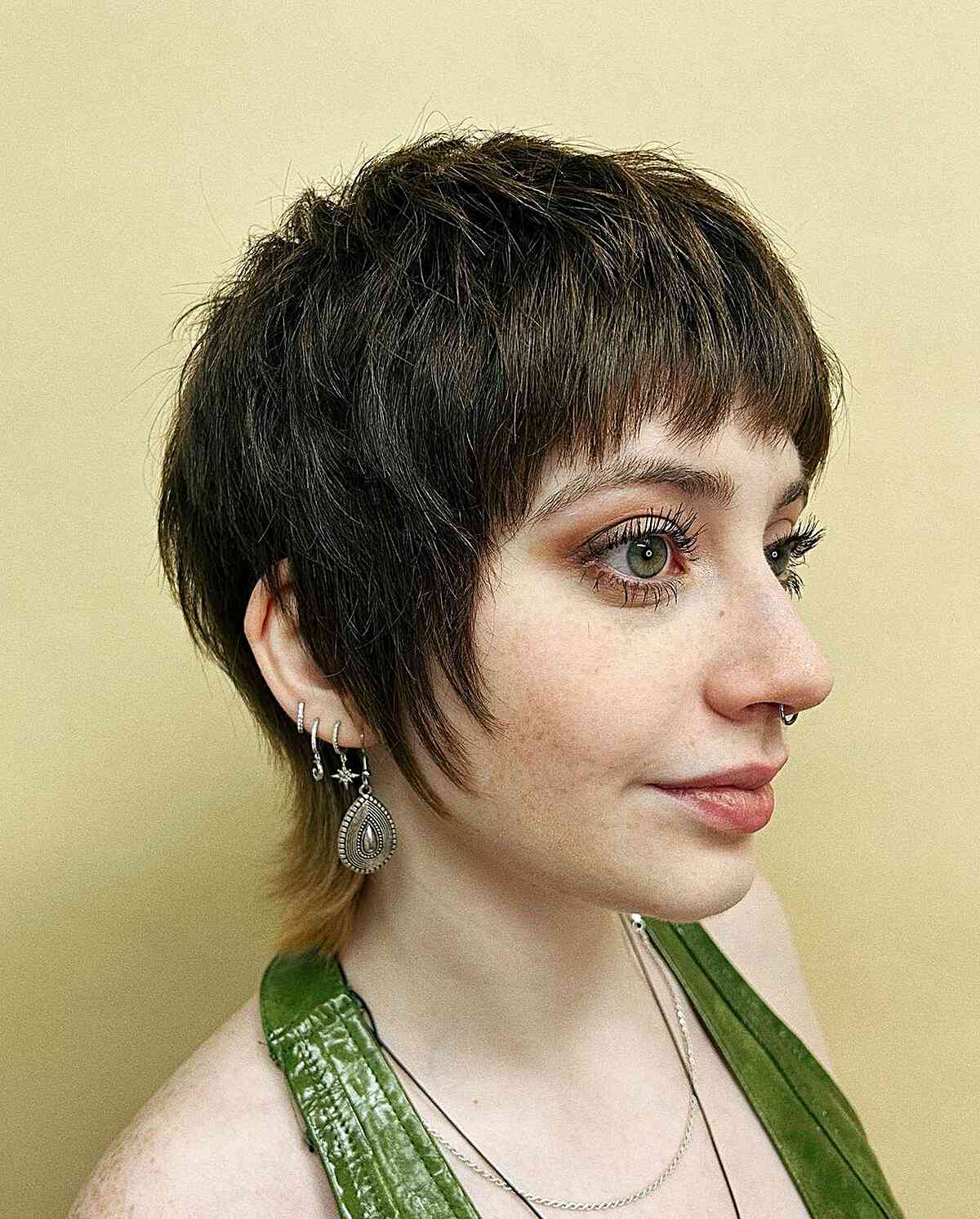 Stylish Long Pixie with Shaggy and Choppy Layers