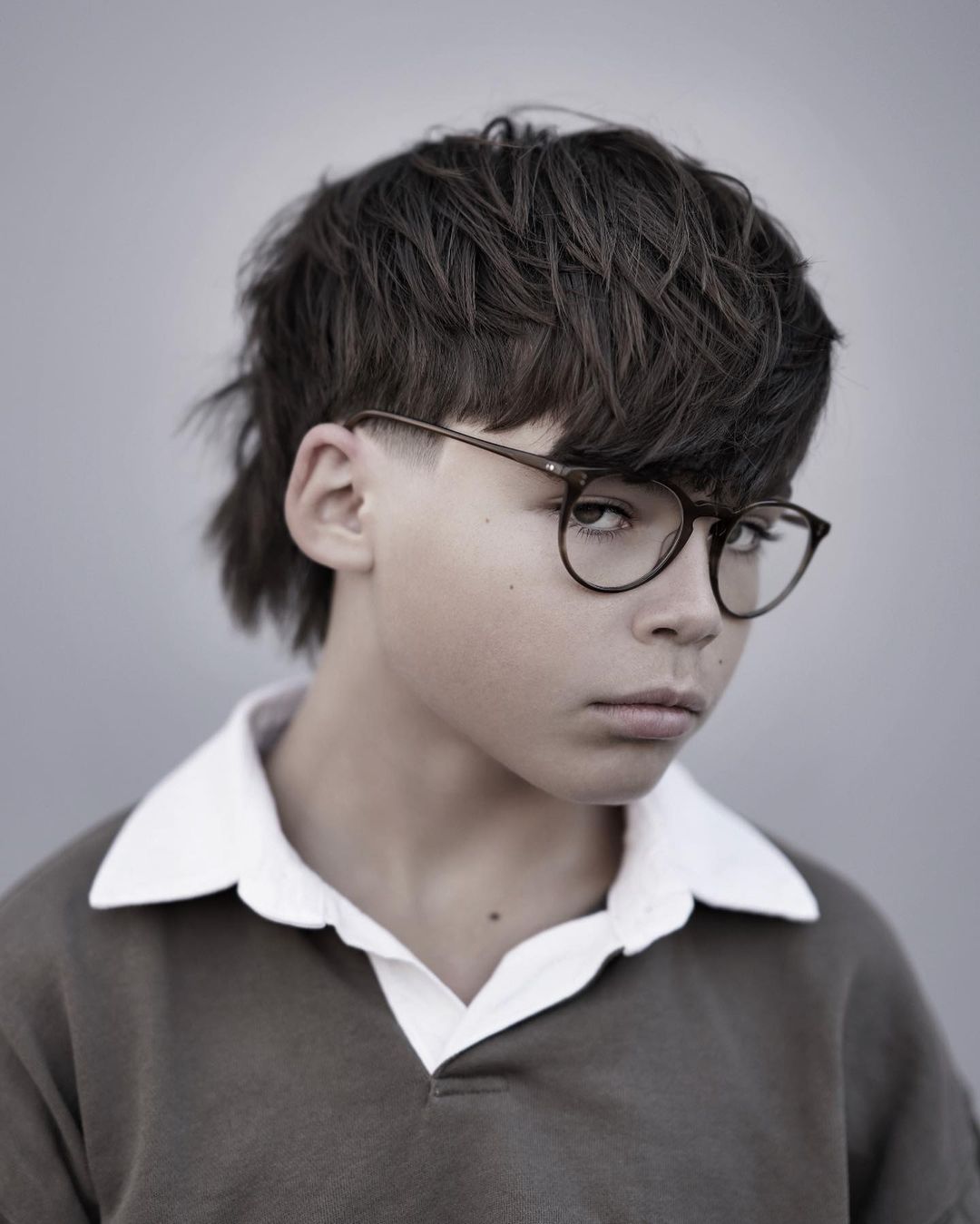 Stylish Long Thick Messy Top for Young Boys