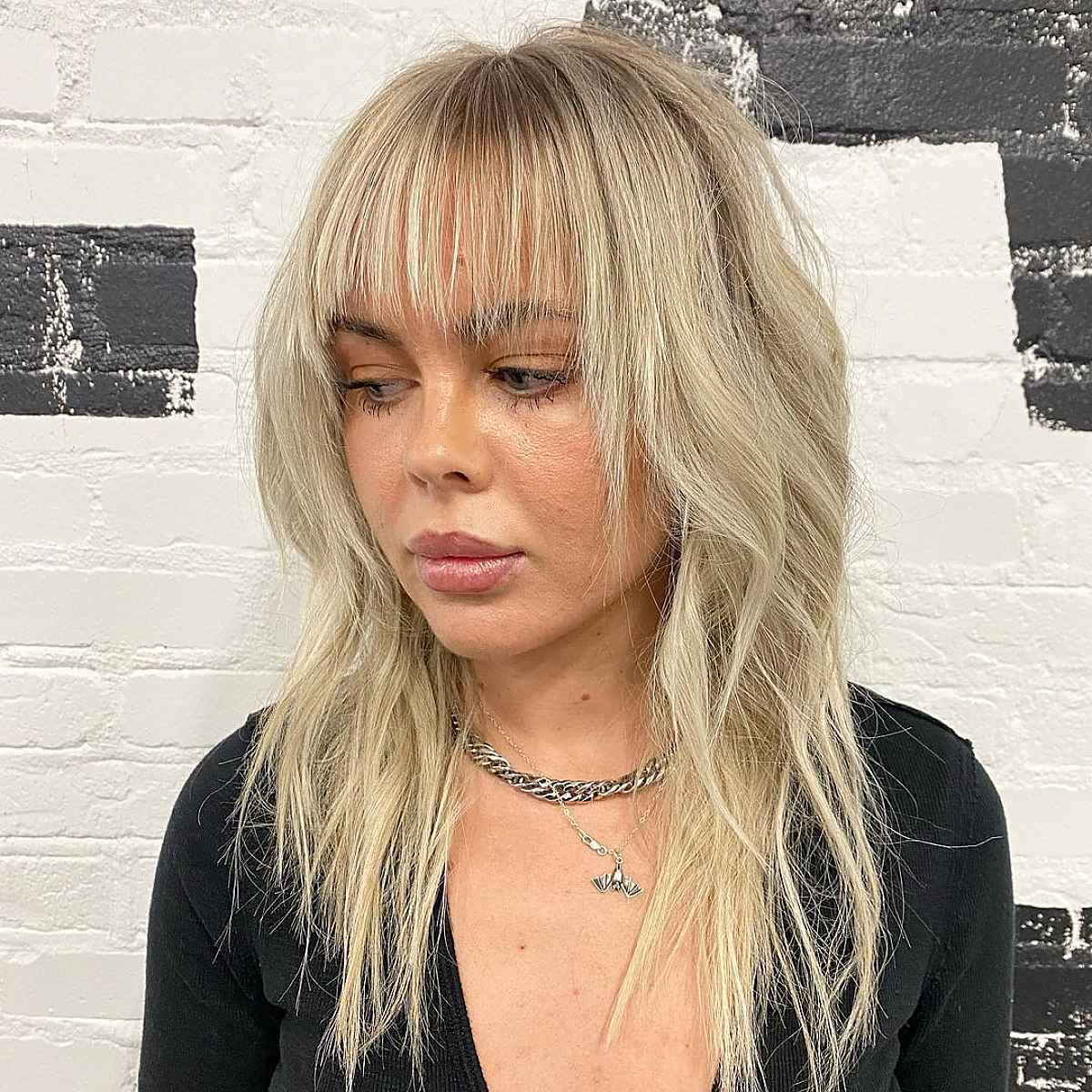 Stylish Medium Messy Shag
