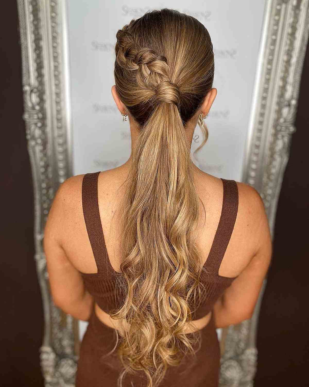 Stylish Prom Updo Featuring a Braid