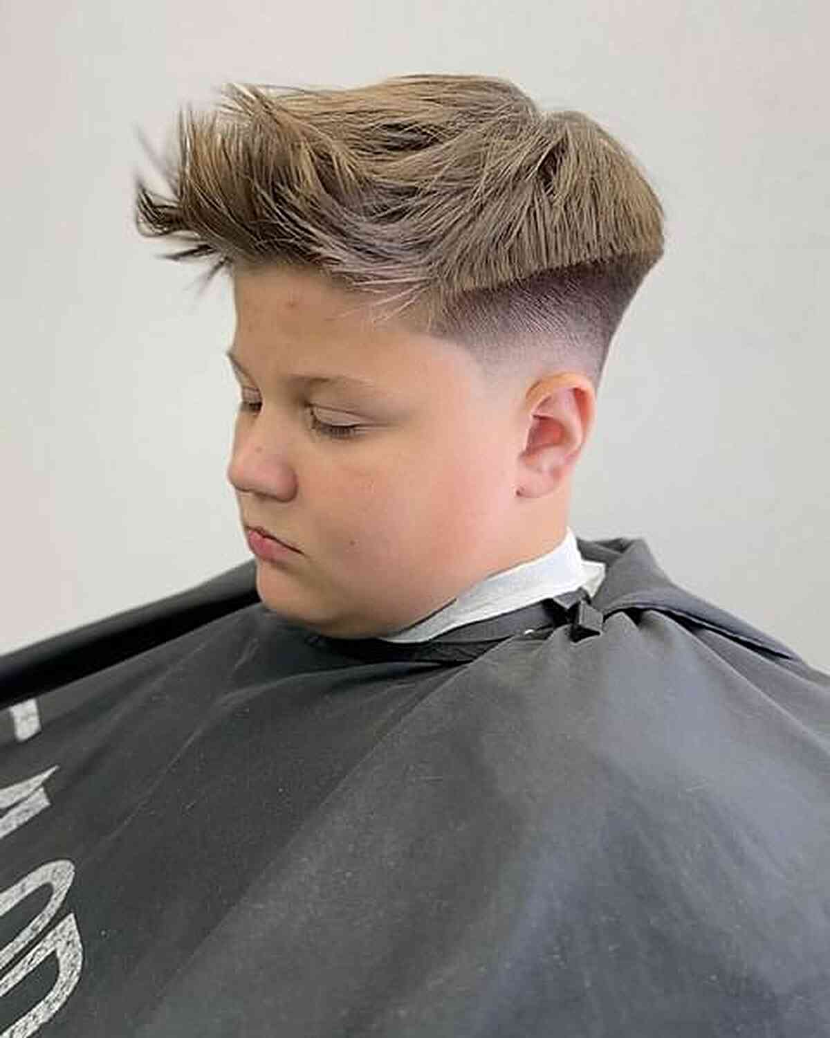 Stylish Quiff with Defined Cut for Little Boys