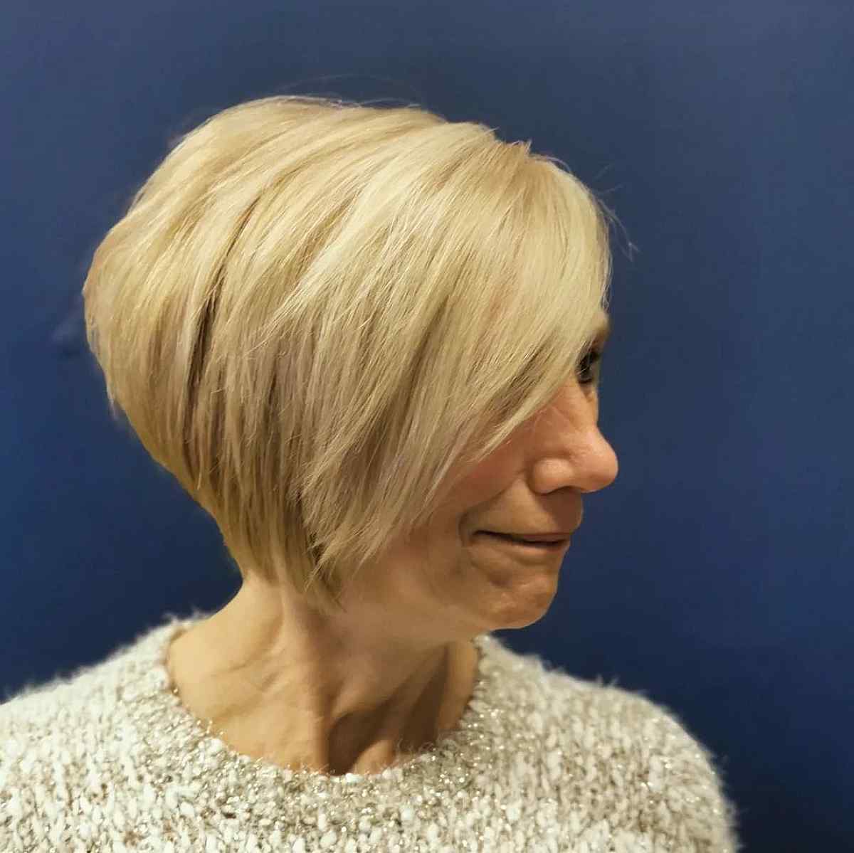 Choppy Short Haircut for Women Above 70