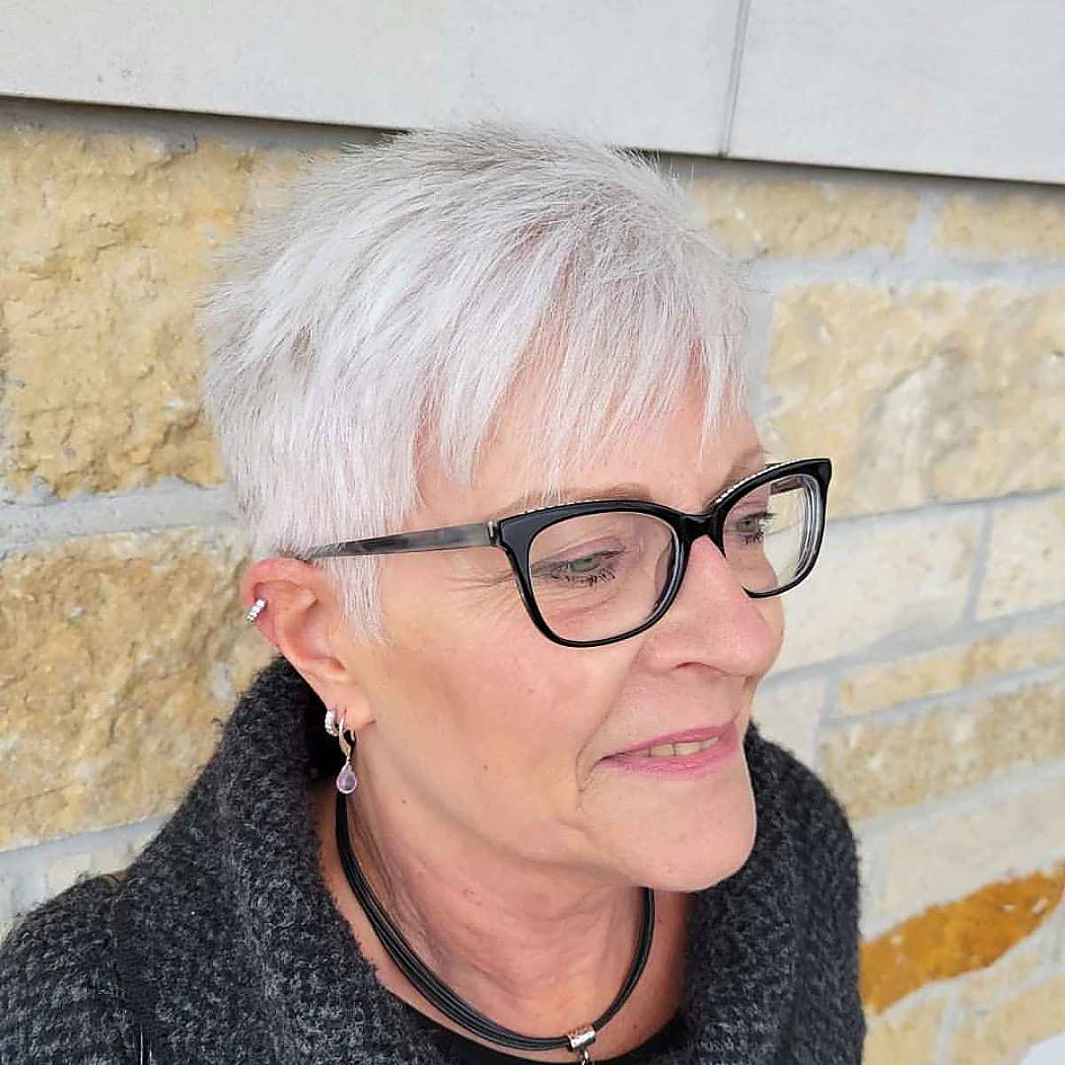 Stylish Short Pixie Cut for ladies over 70 with Thinning Hair