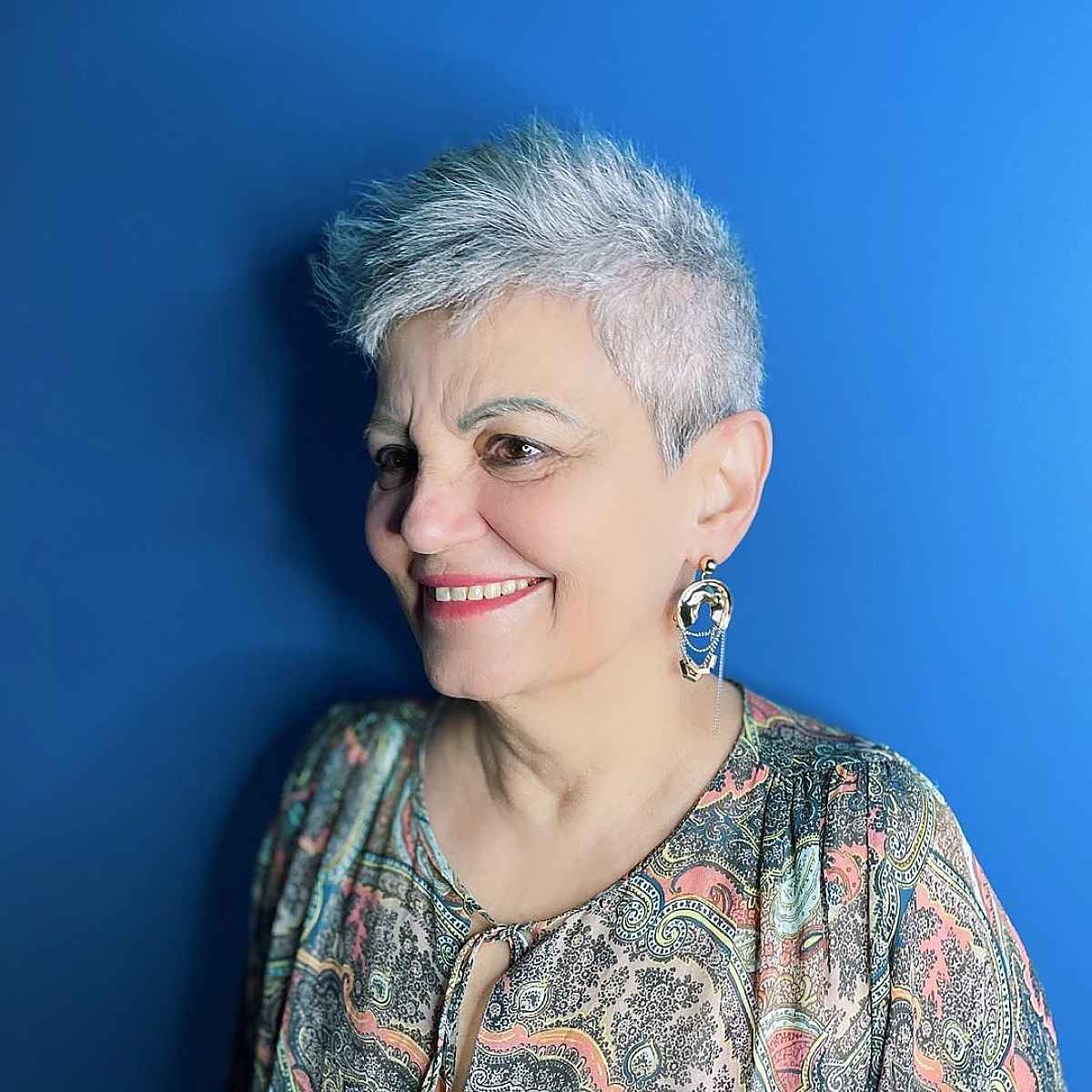 Stylish Spiky Pixie for women over seventy