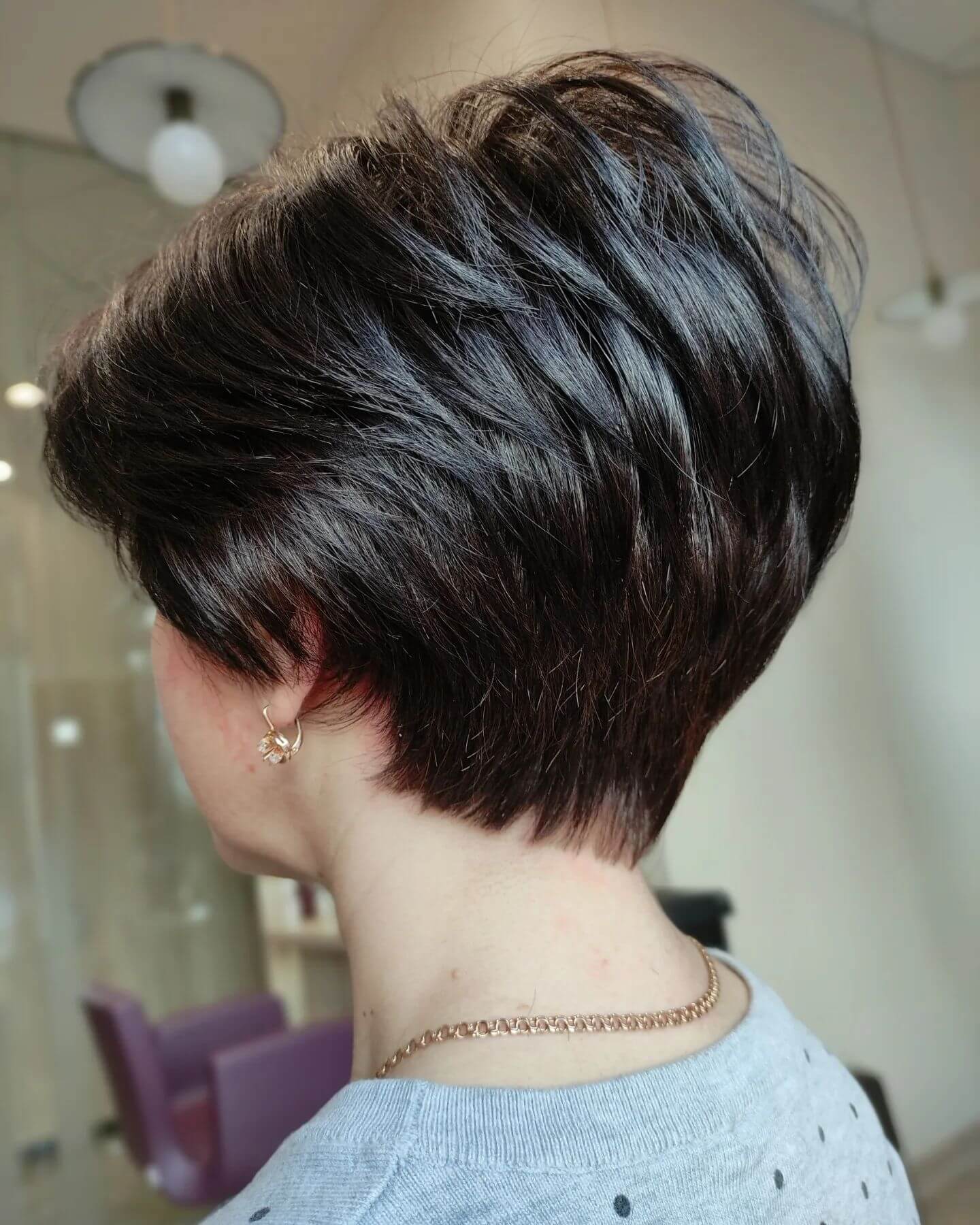 stylish textured pixie bob for short thick hair