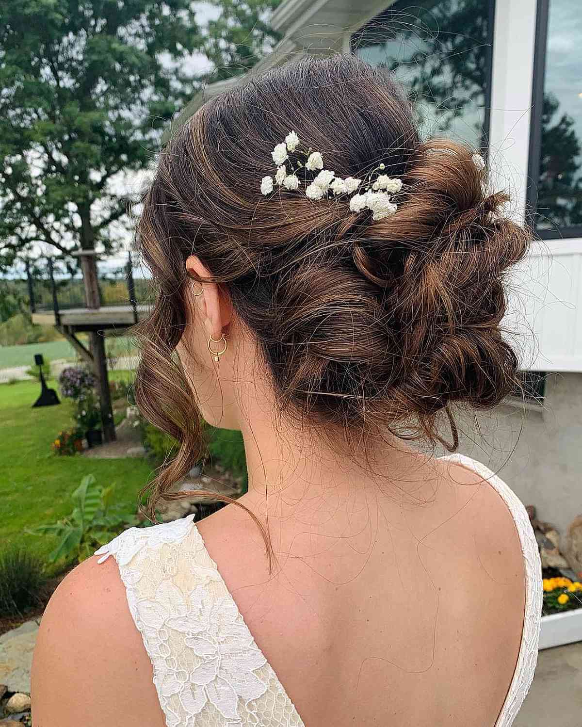 Stylish Textured Updo for Medium Length Hair