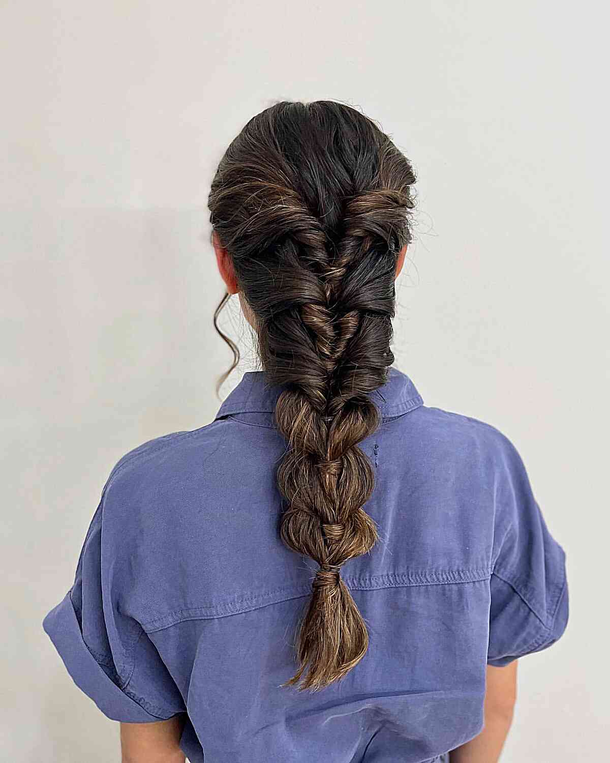 Stylish topsy tail for prom