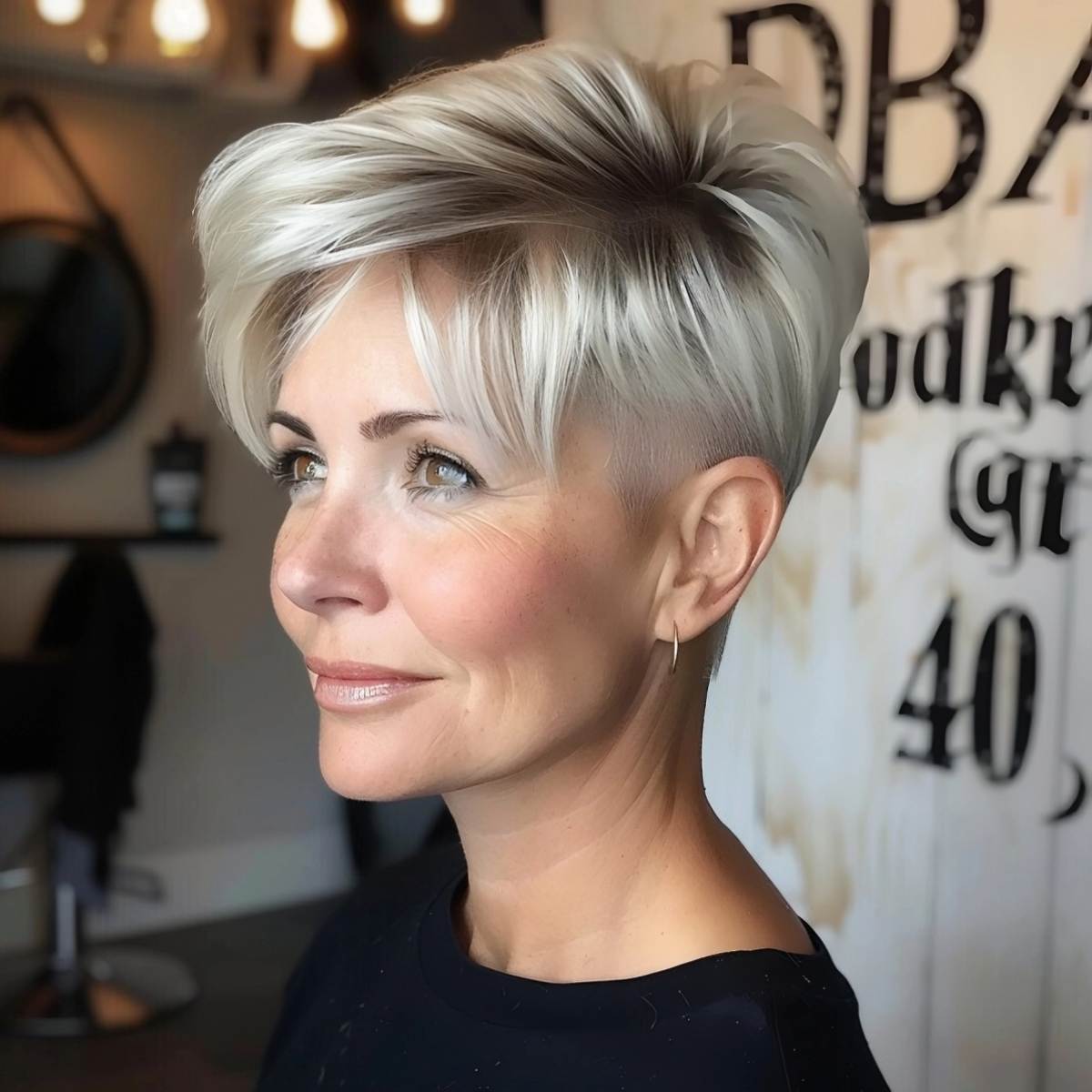 Trendy Undercut Pixie hairstyle