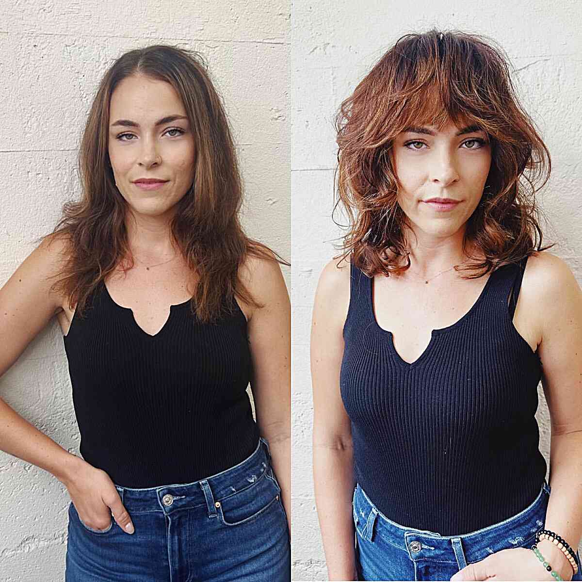 Stylish Wolf Shag for Medium Hair