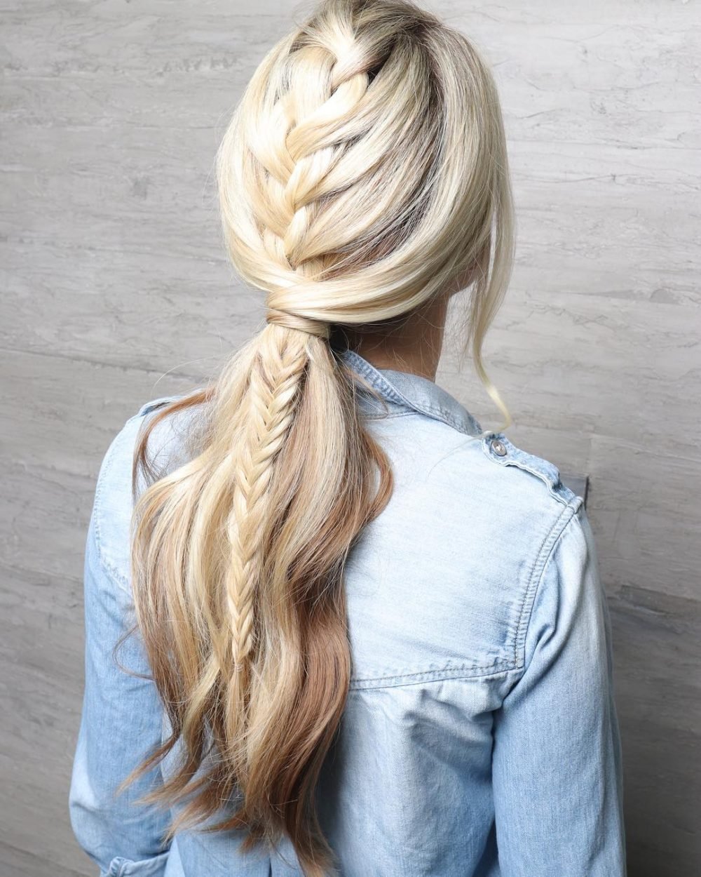 Stylized Dutch Braid hairstyle