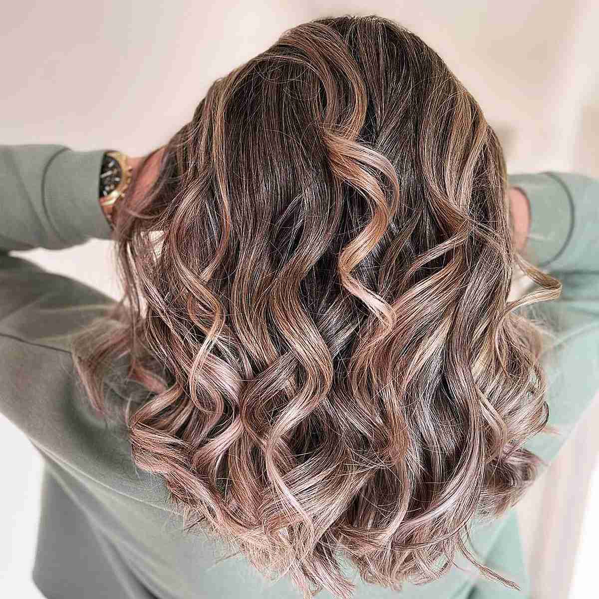 Gentle Brown Hue for Shoulder-Length Hair