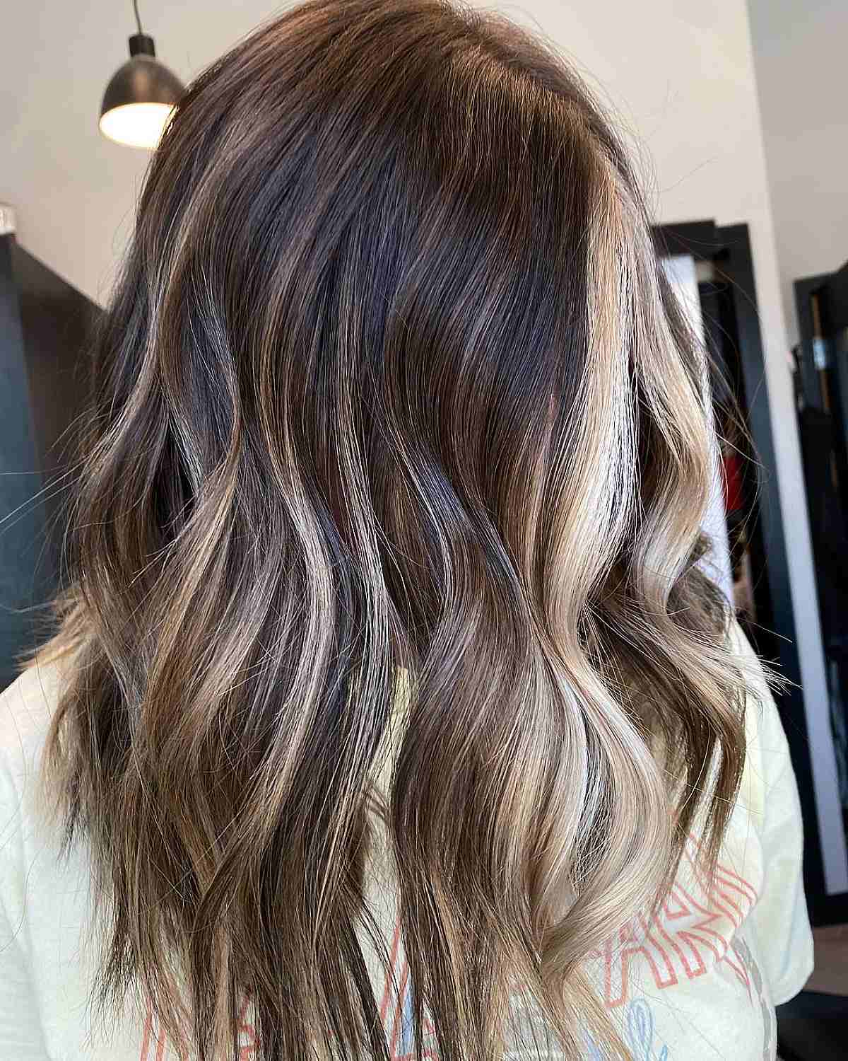 Subtle Contrast on Dark Brown-Blonde Balayage Hair