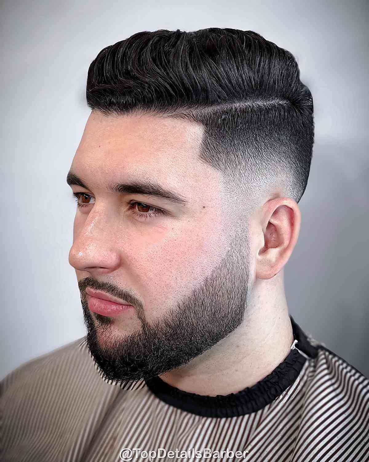 low drop fade cut