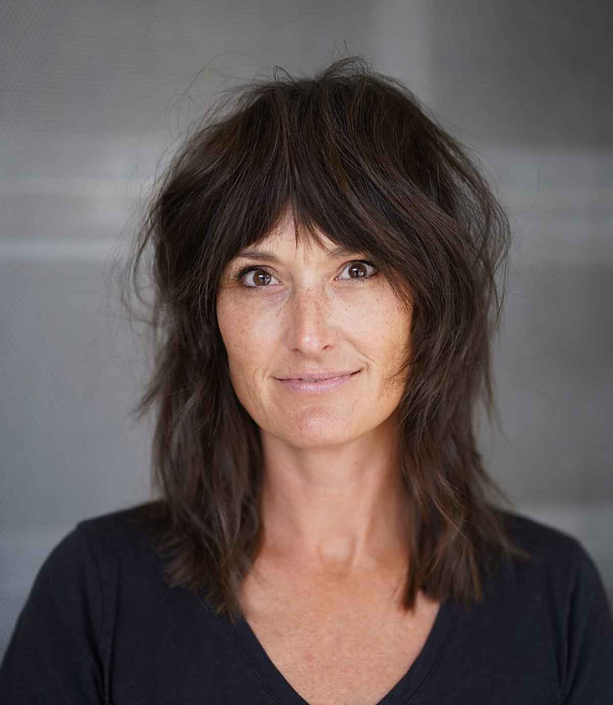 subtle shaggy layers with flow
