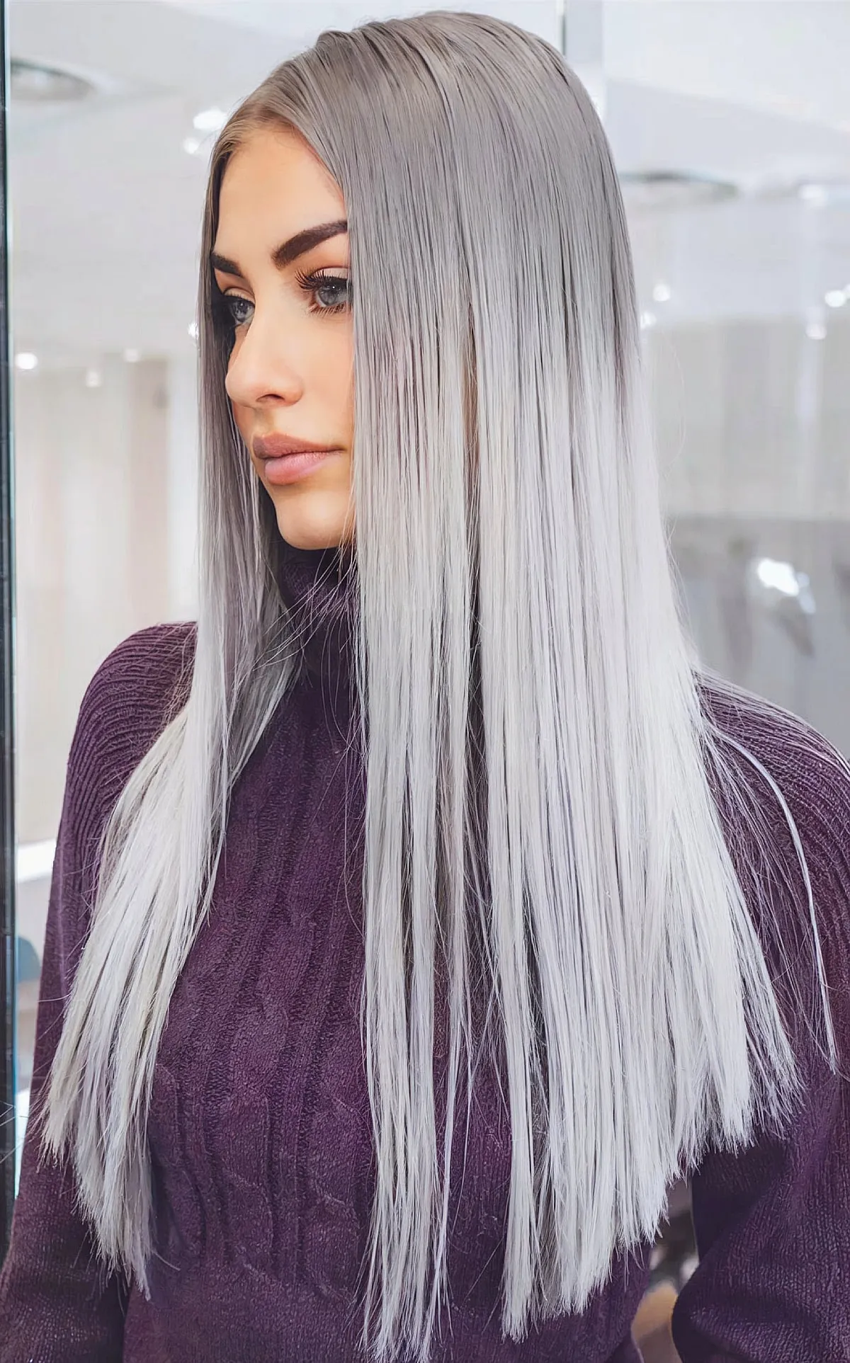 Subtle Smokey Blonde Ombre