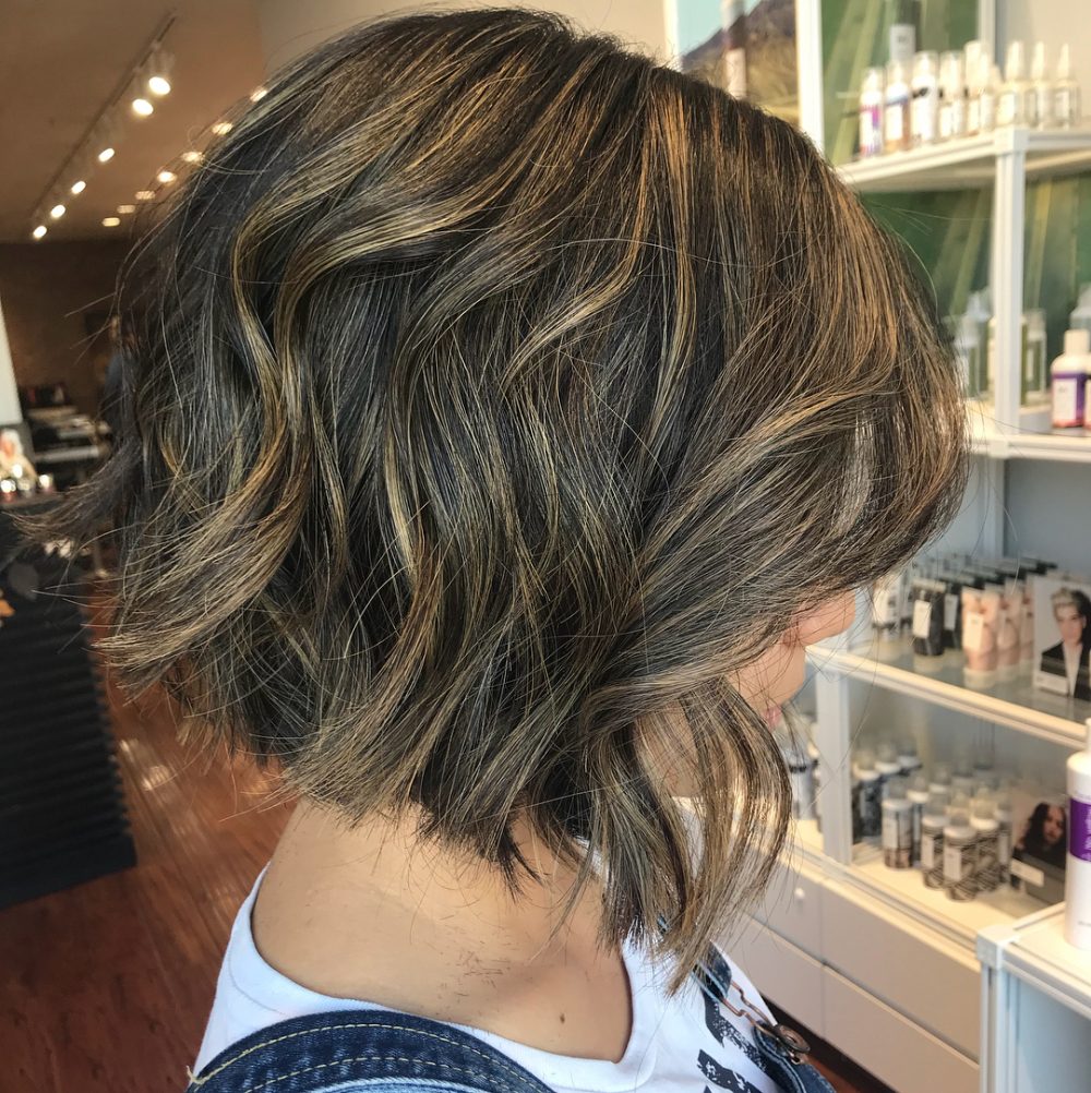 A stylish subtly layered bob with texture