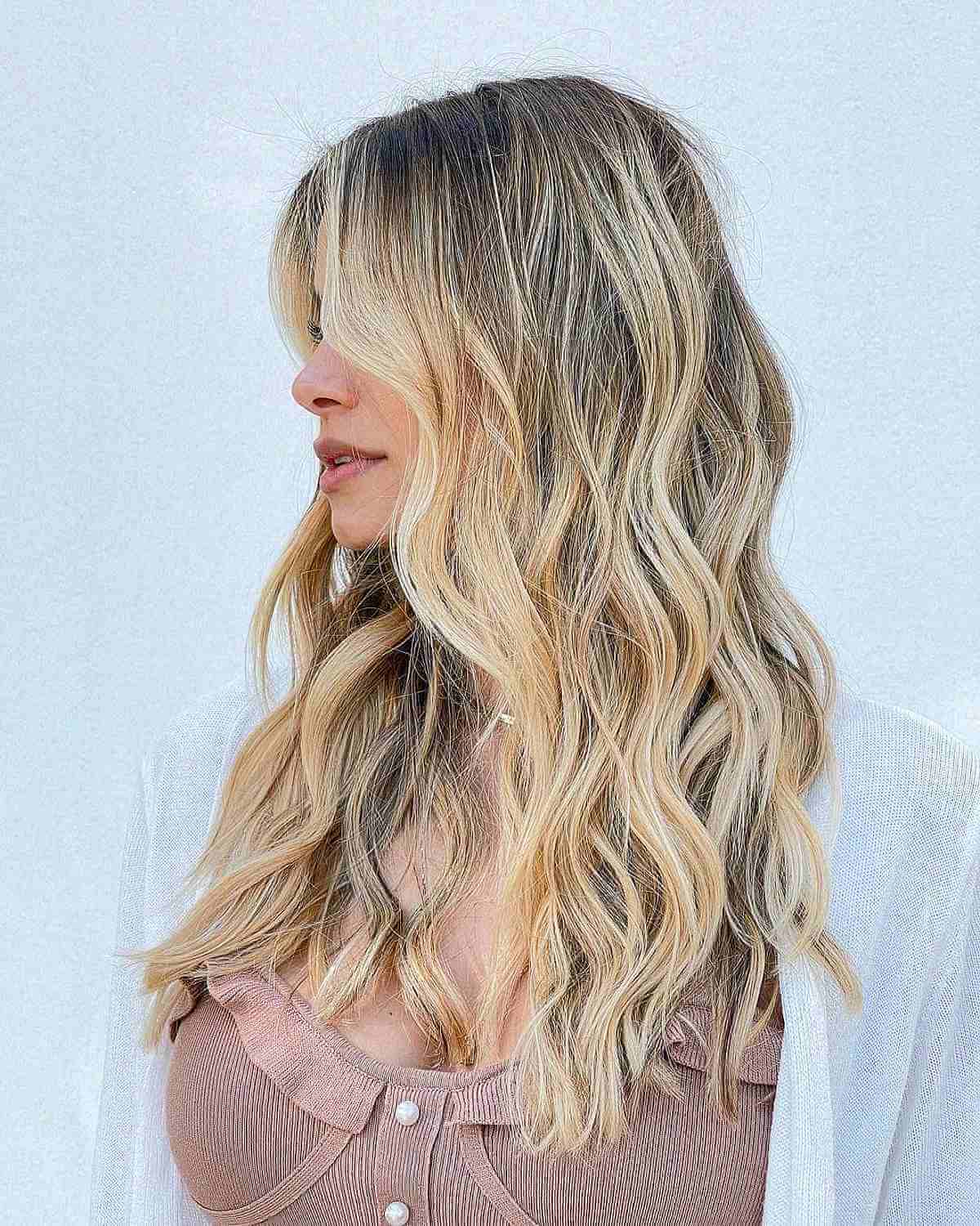 Sun-Kissed Blonde Hair with Rich Brown Lowlights