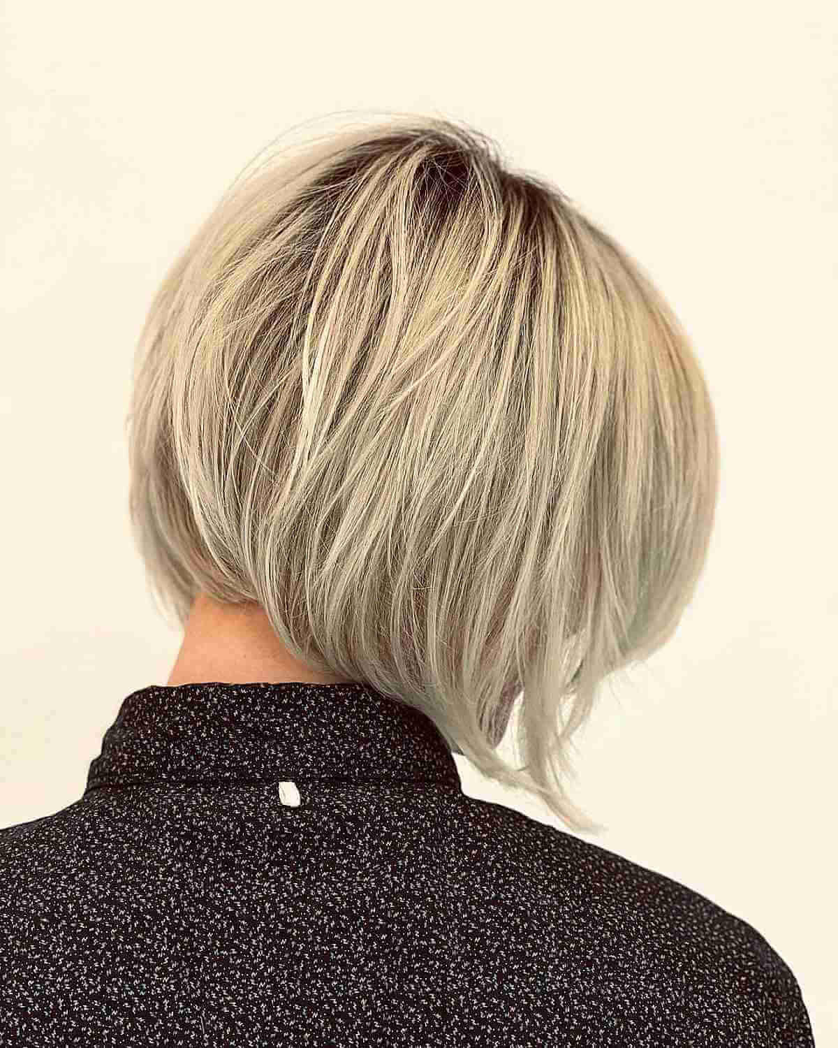 Concave Textured A-Line Bob Hairstyle