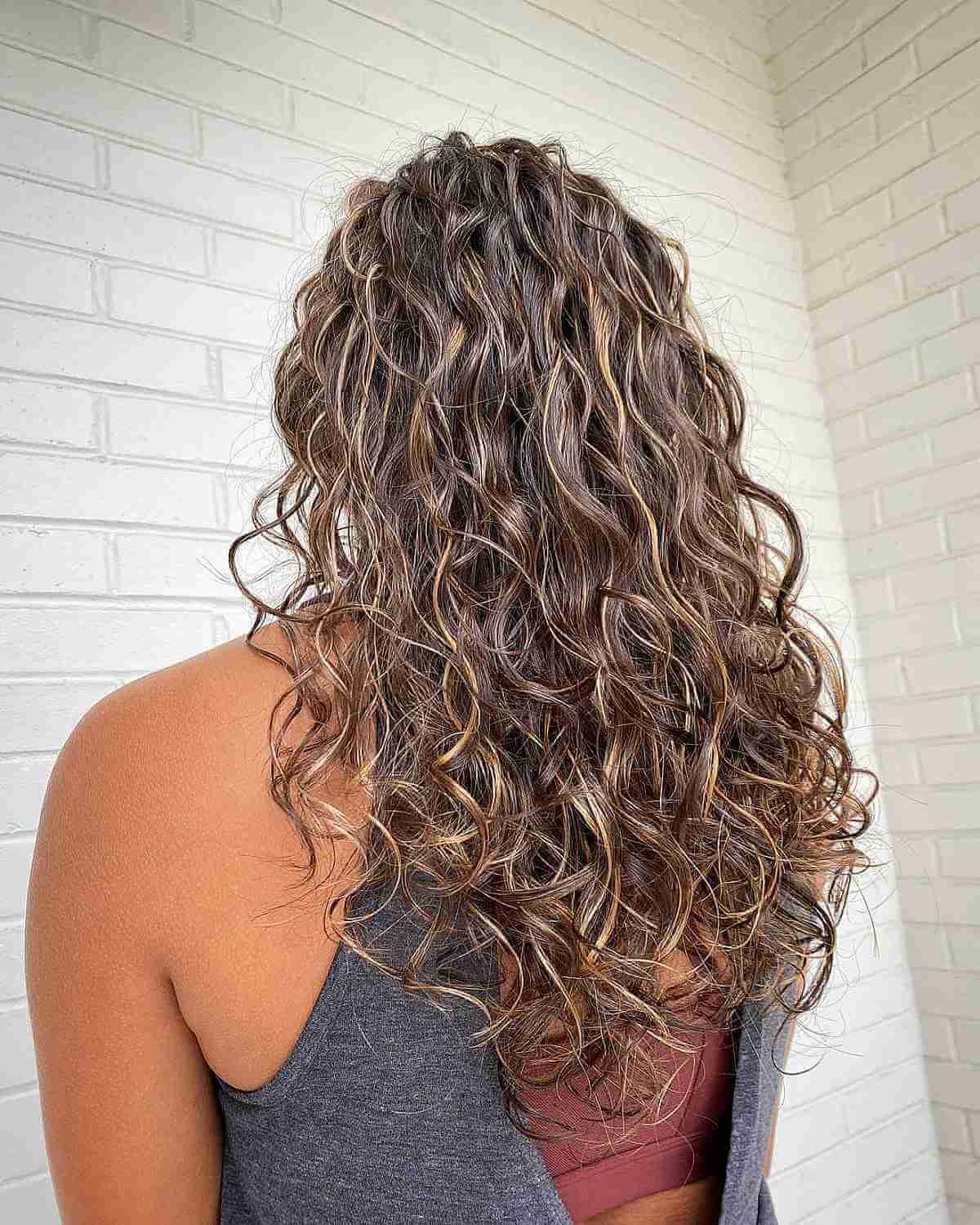 Textured and Layered Milk Chocolate Brown Balayage Hair