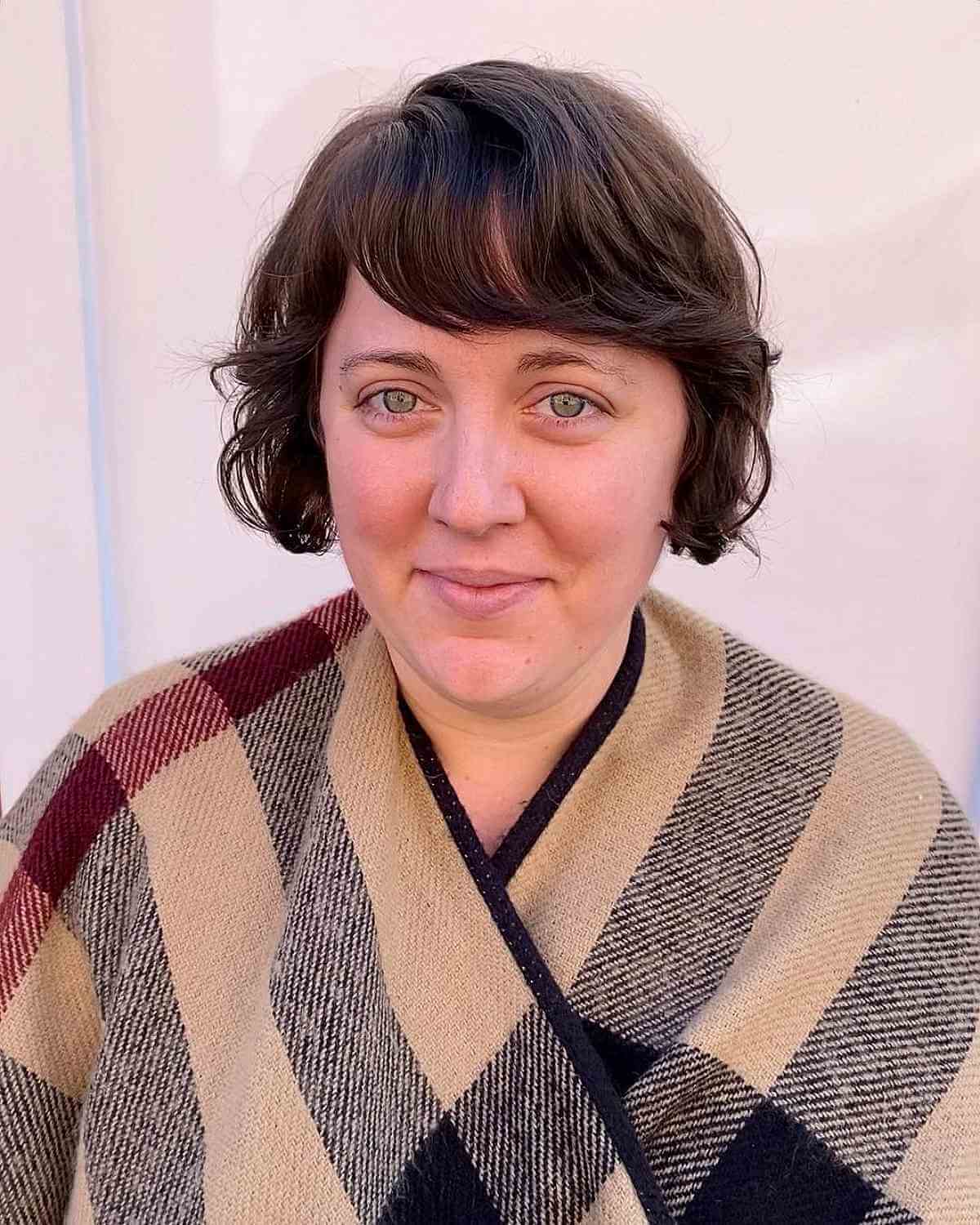 Textured Bob with Swept-Aside Bangs