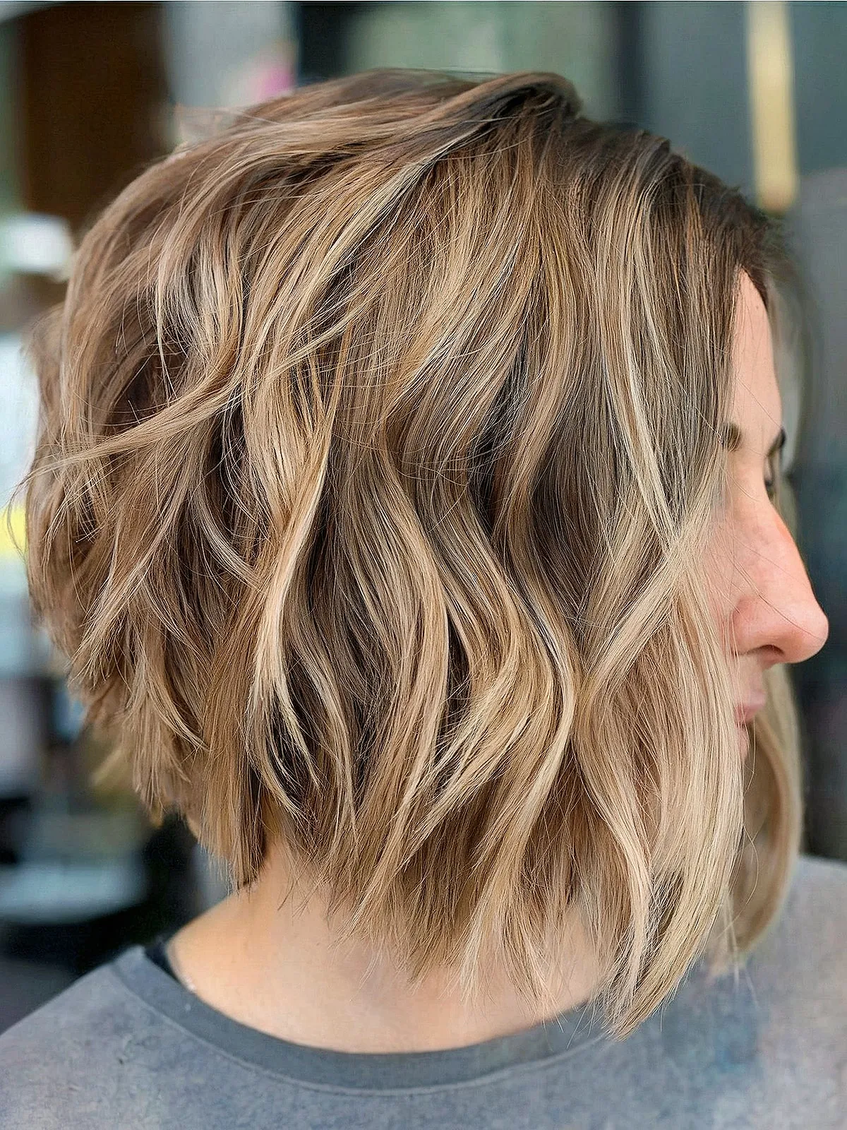 Textured Layers on a Stacked Bob