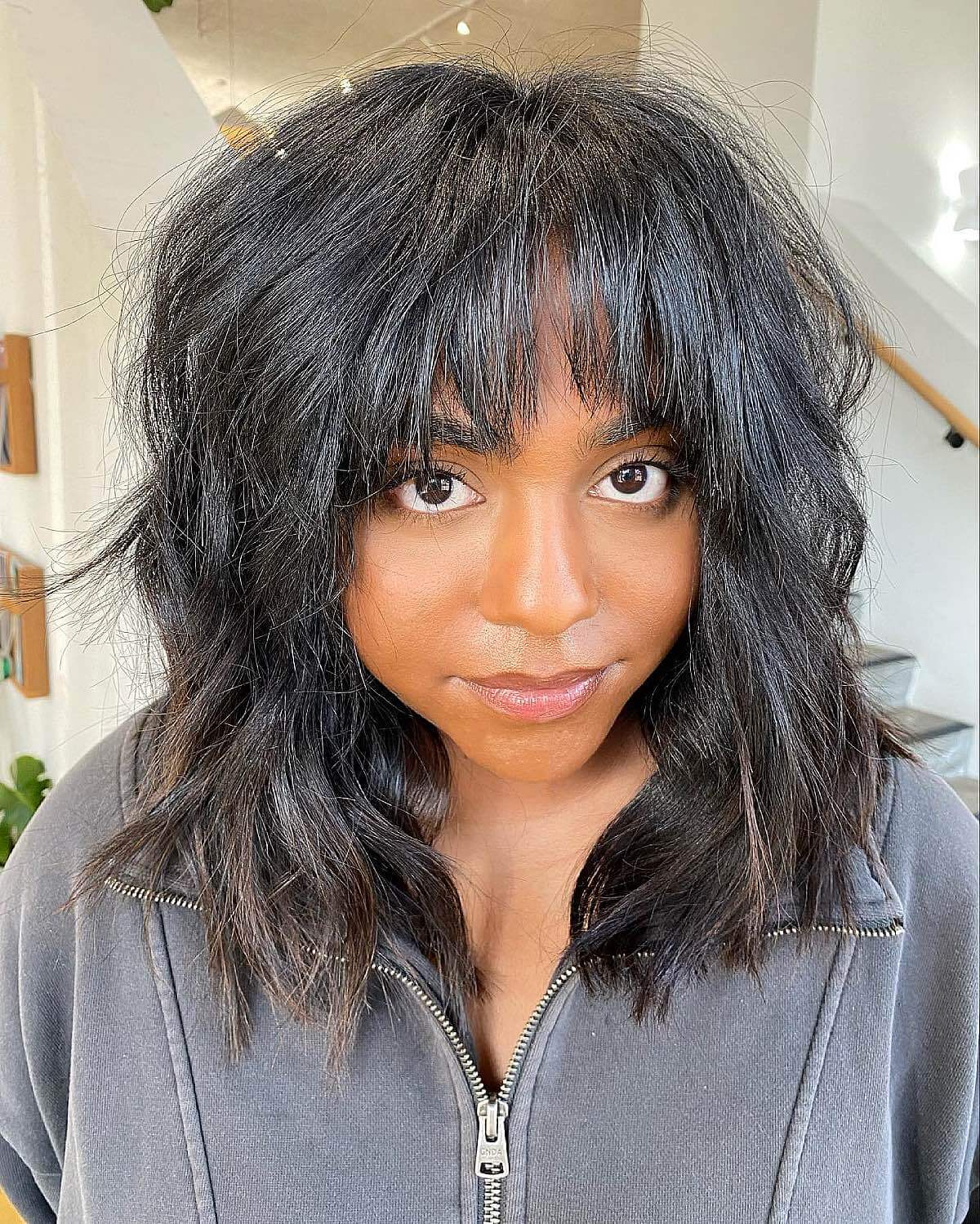 textured layers with fringe