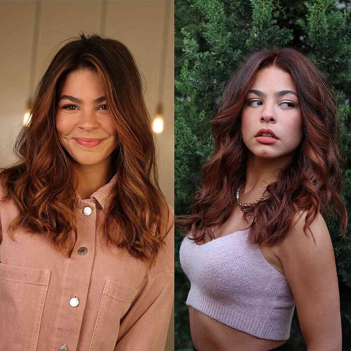 Textured Layered Mid-Length Waves without Bangs