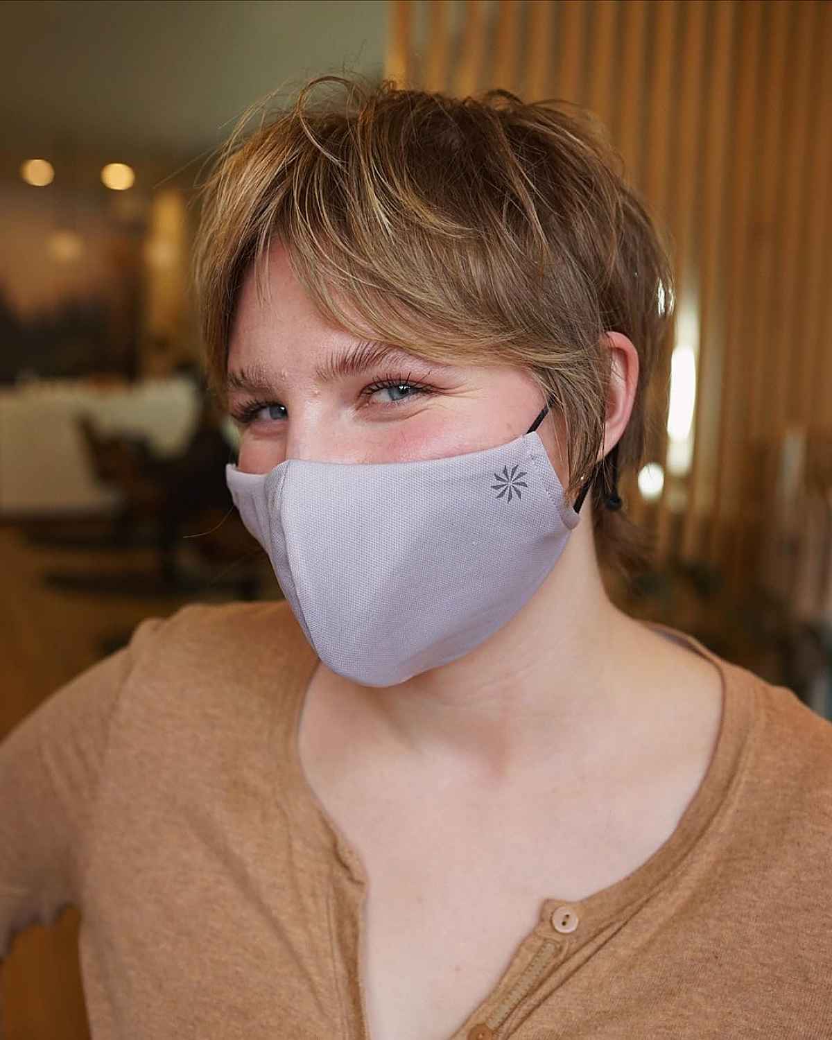 Textured Pixie Cut with Soft Bangs