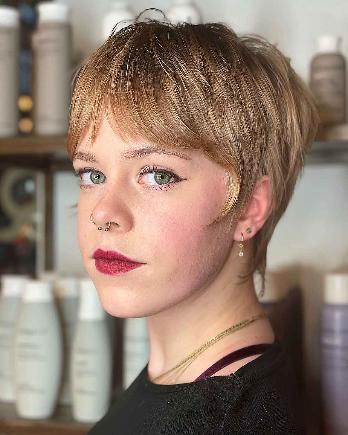 Textured Pixie Mullet