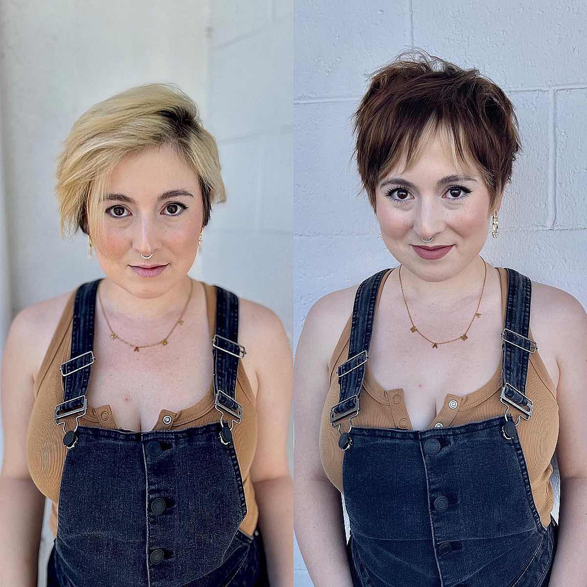 textured pixie with soft bangs