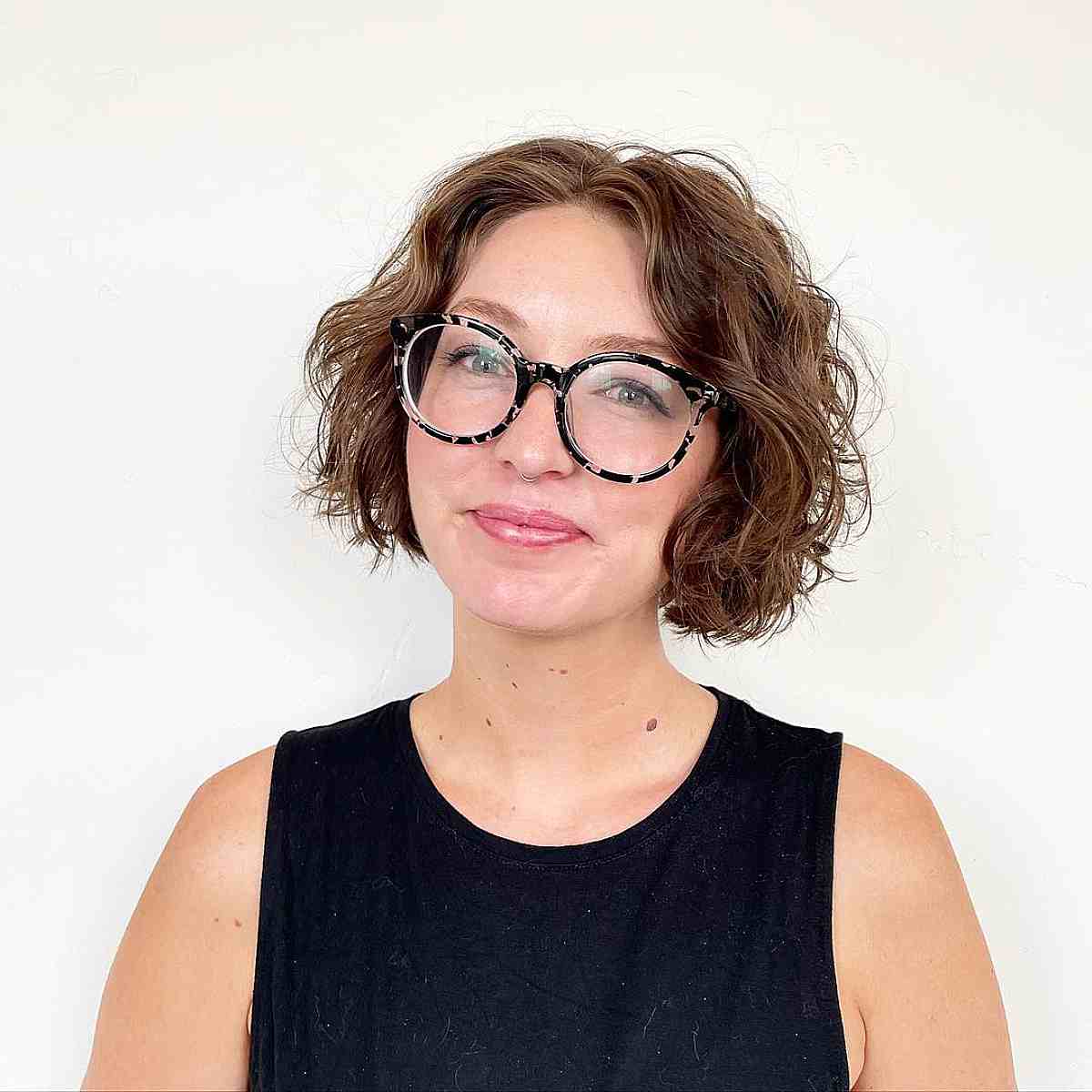 Chin-Length Razor Cut Bob with Playful Waves