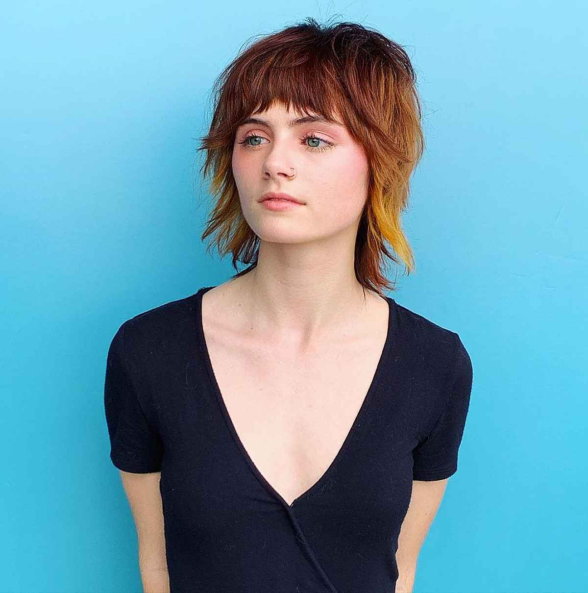 short shag for wavy locks