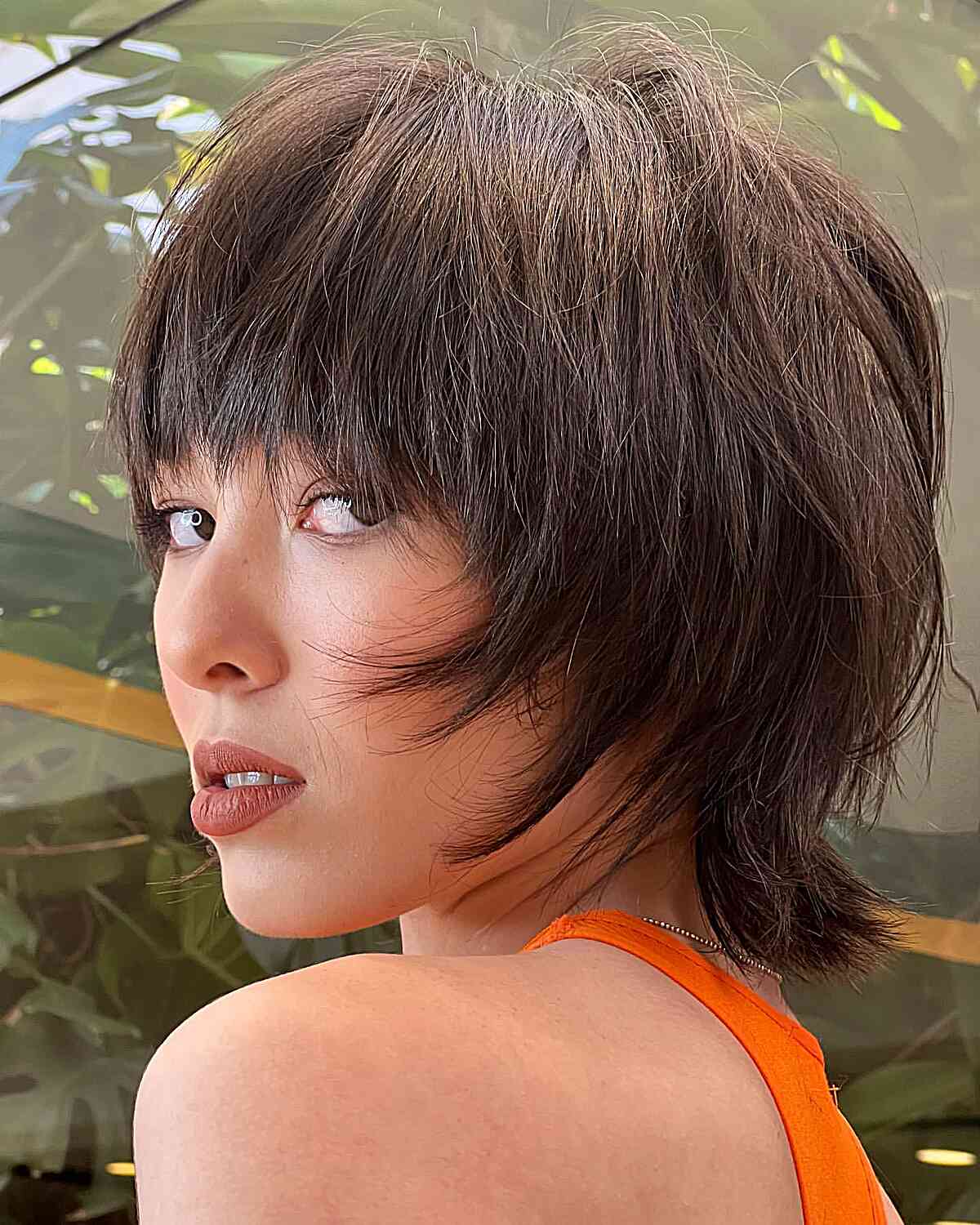 Short Textured Shag with Bangs for Fine Hair and women with an edgy style