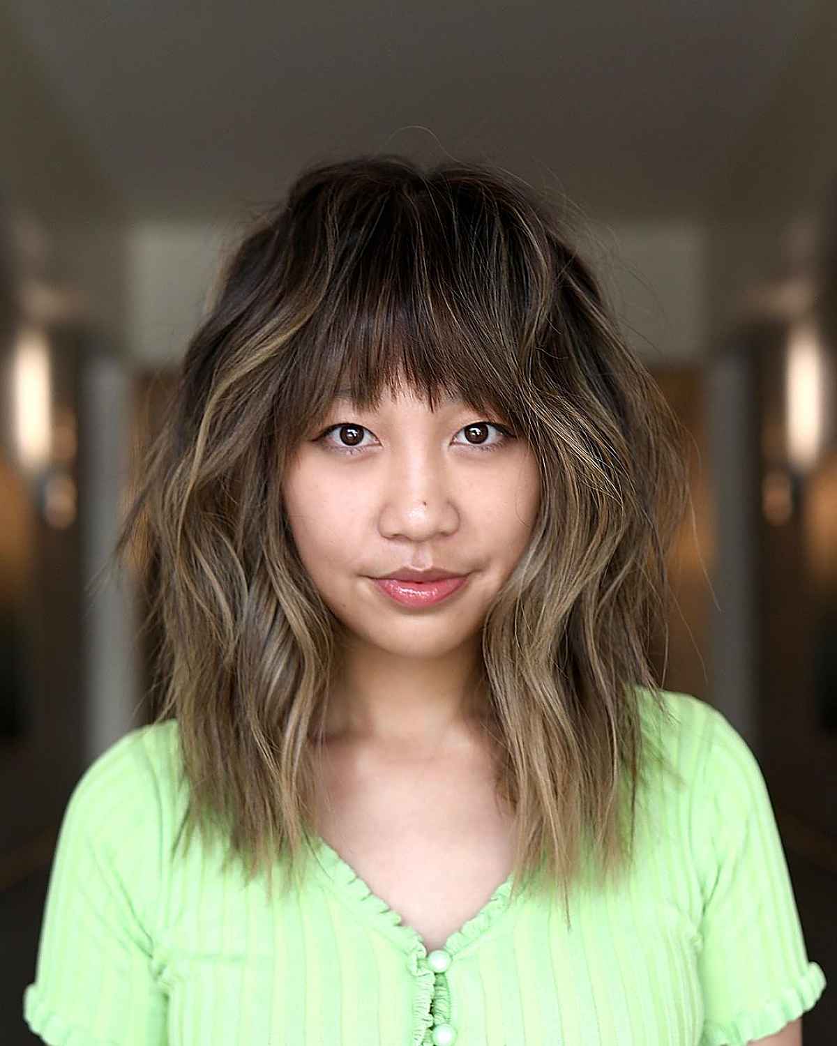 Textured Shag on Multi-Dimensional Blonde Locks