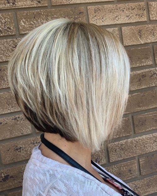 Textured Short Angled Bob Hairstyle