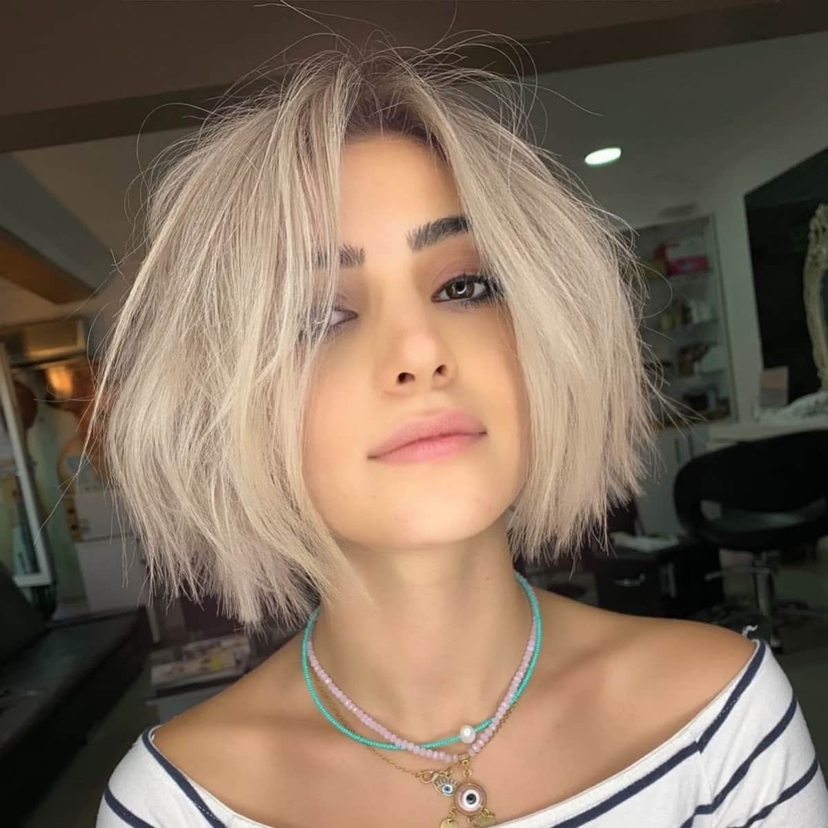 Textured Short Choppy Bob