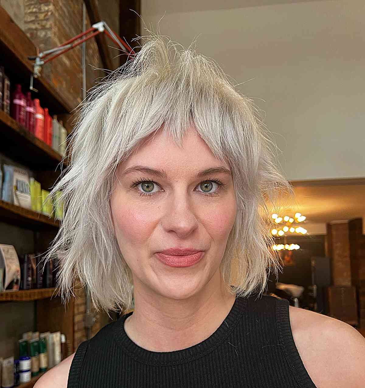 Textured Short Shag Haircuts