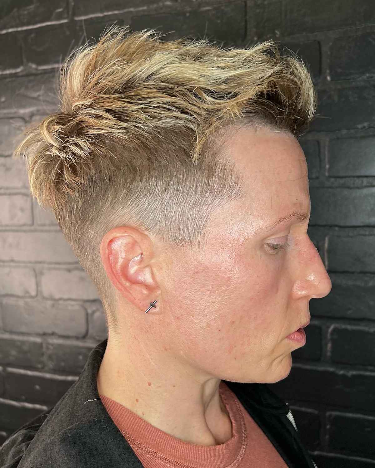 Textured Top Undercut Pixie