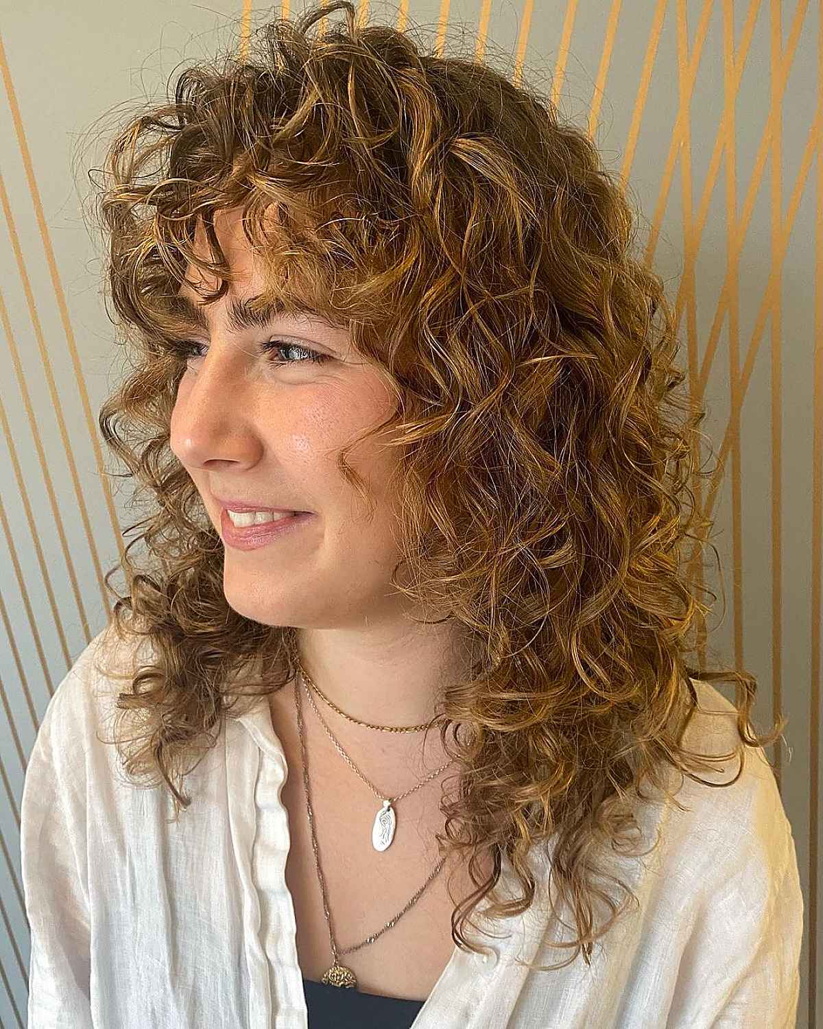 Textured Wolf Cut for Curls