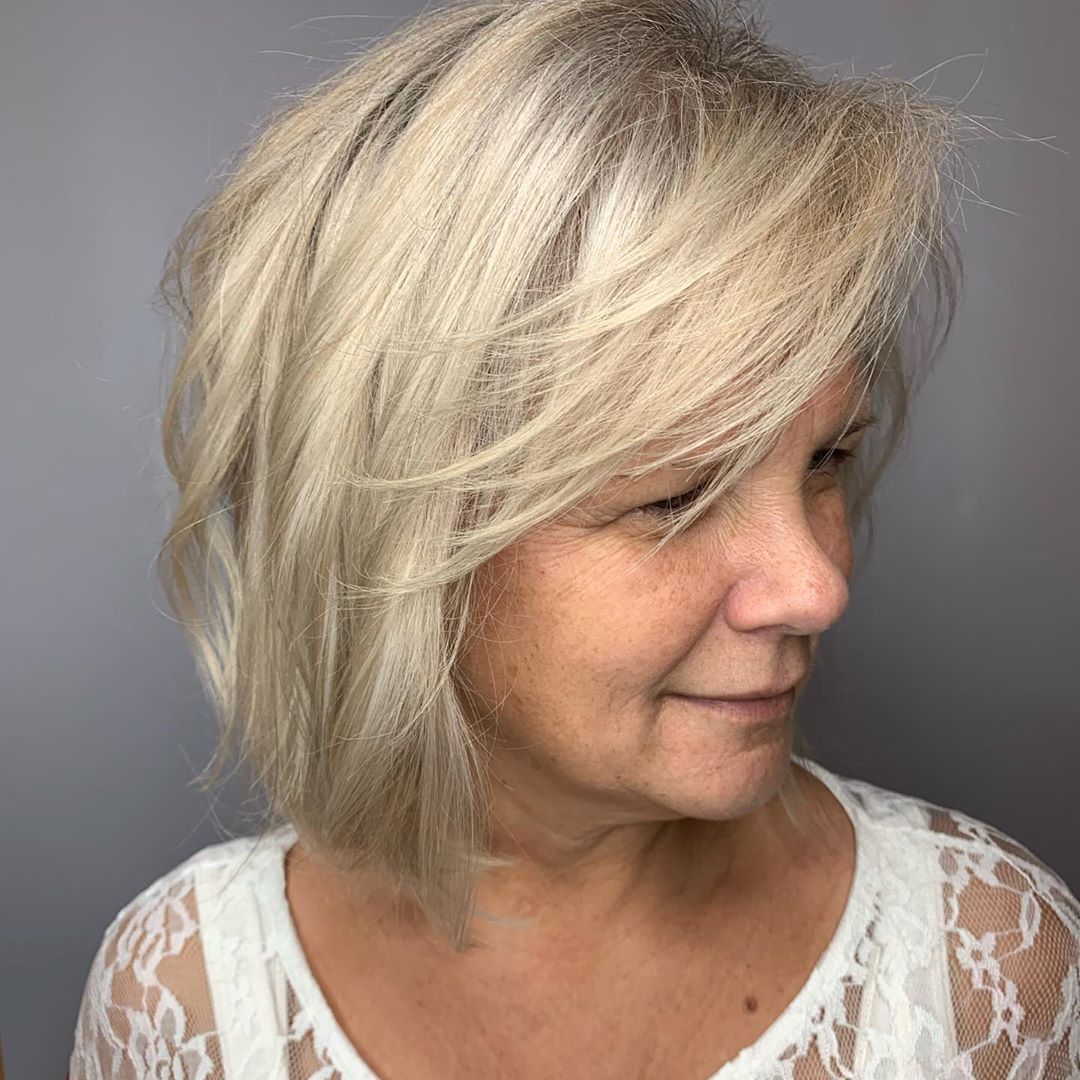 The Layered Bob for Fine Tresses