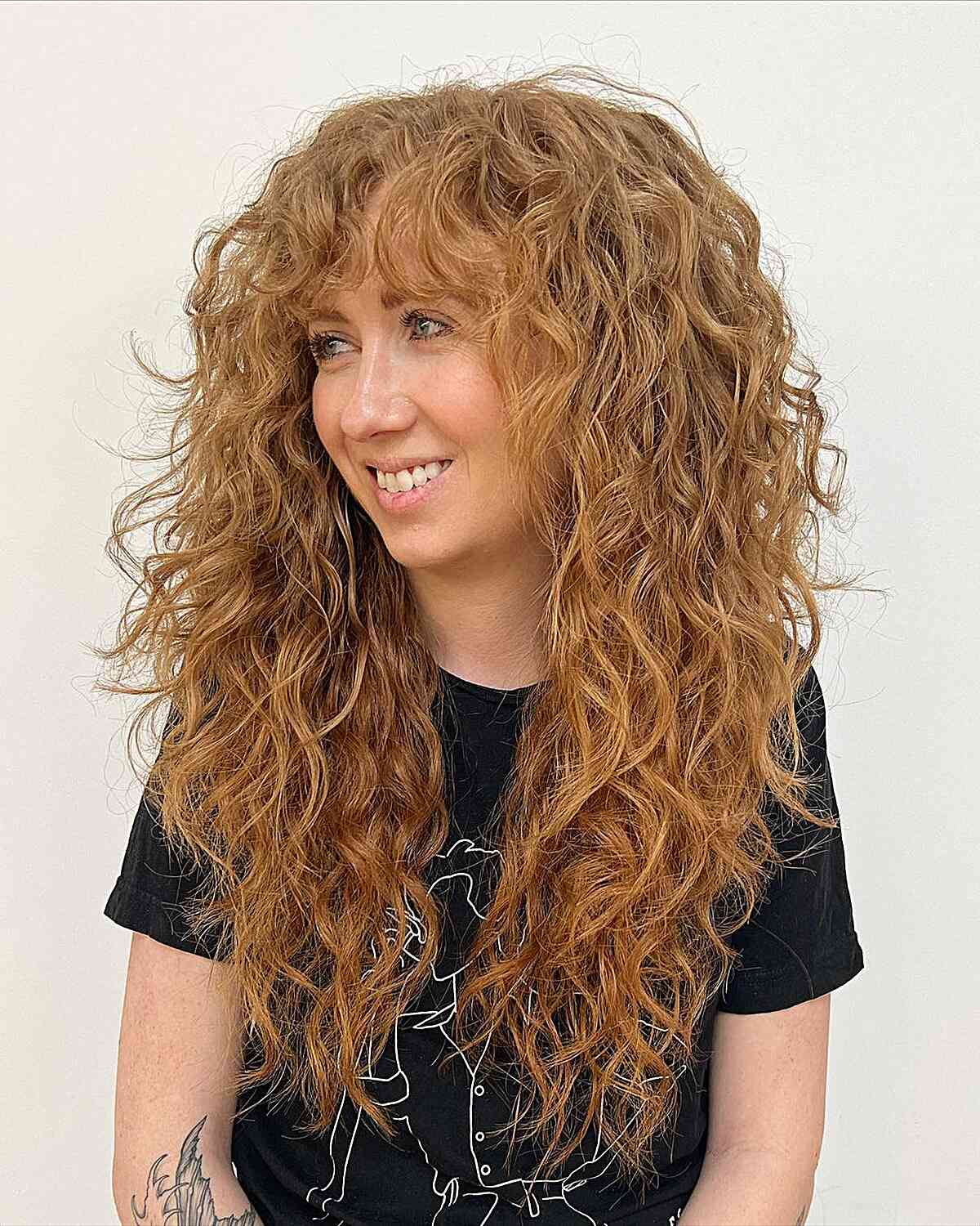 The Most Voluminous Long Curly Shag